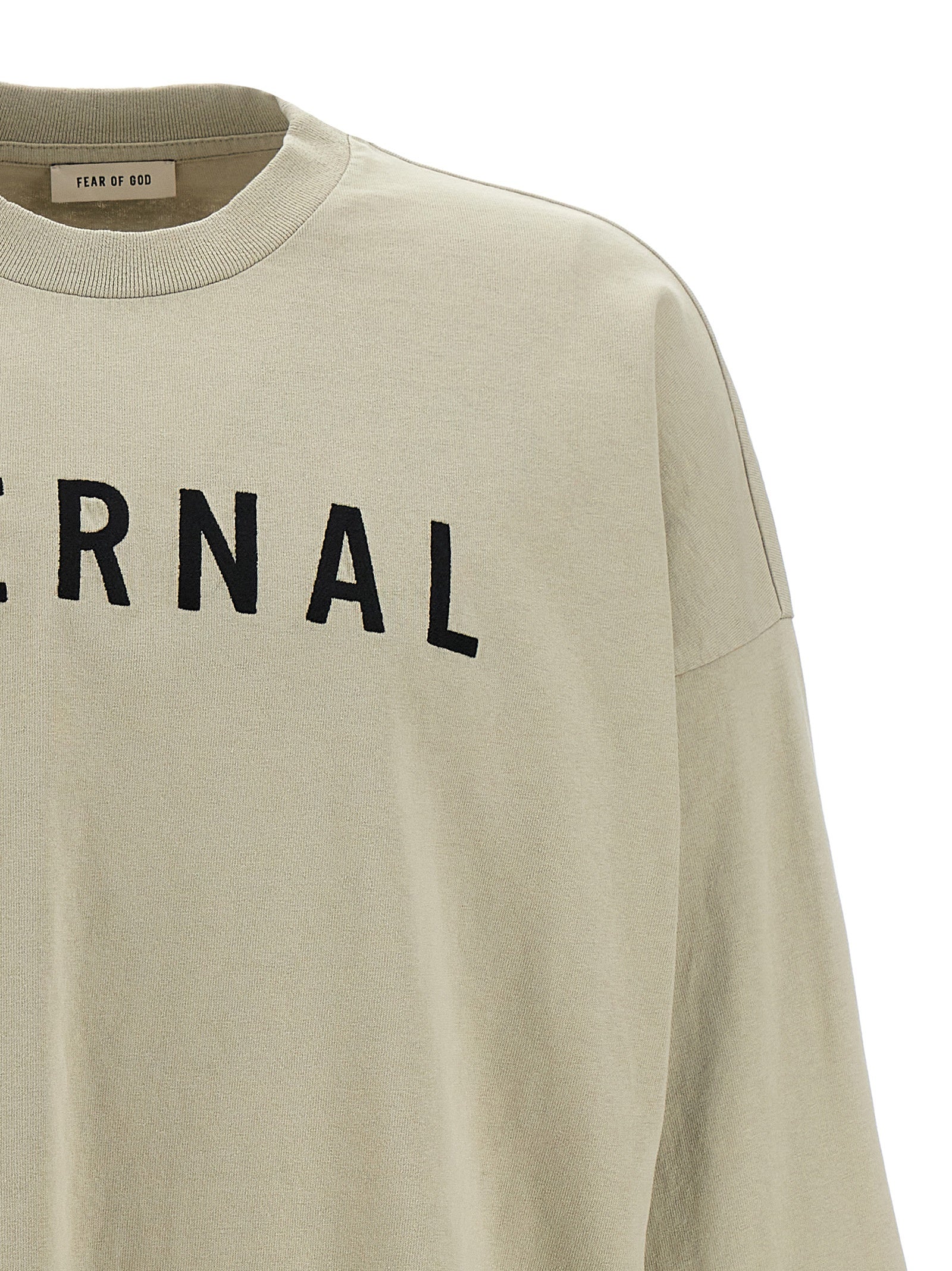Fear Of God Gray Cotton T-Shirt - Designer Luxury Essential