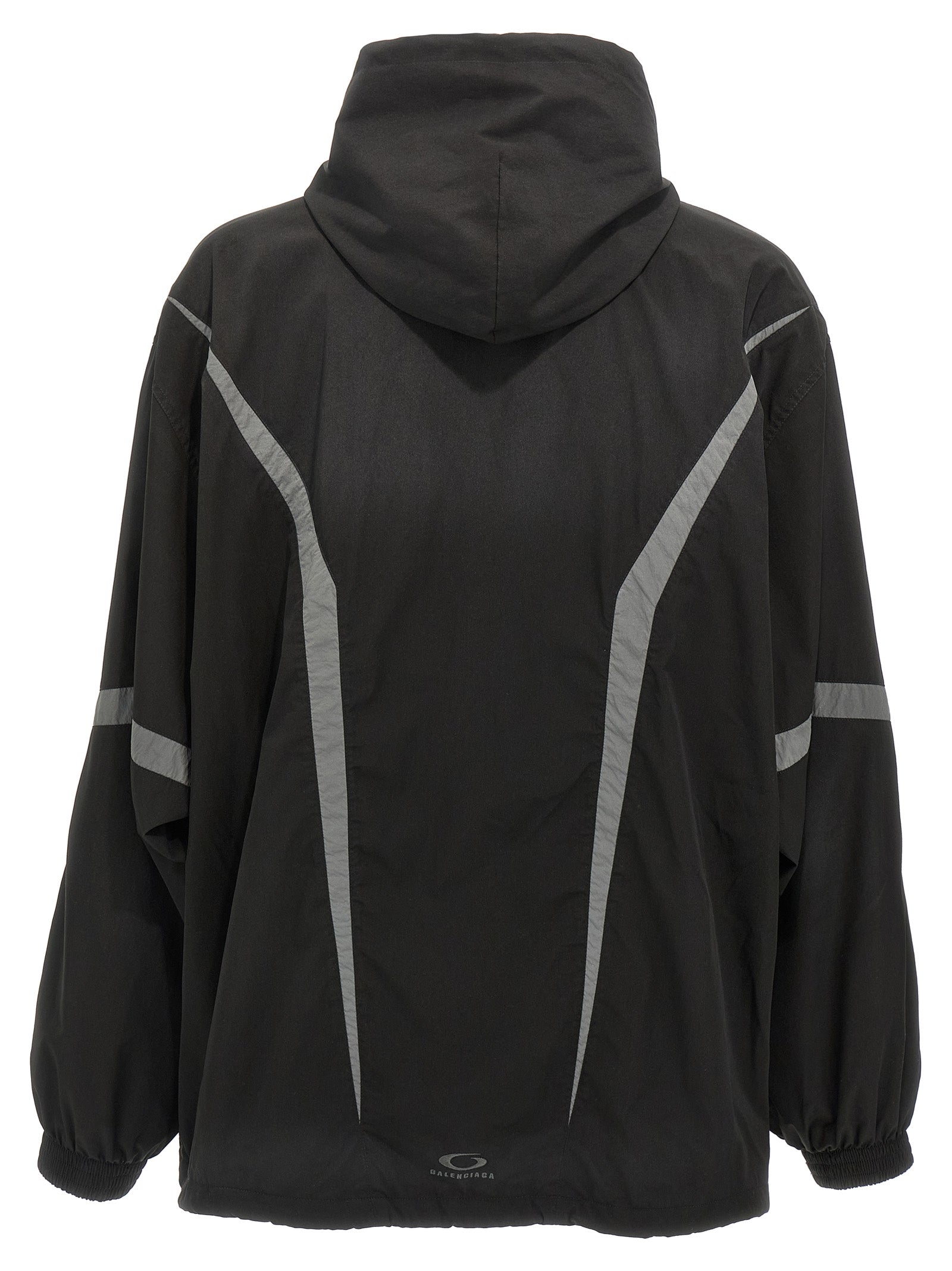 Balenciaga Black Polyester Shell Jacket, Artisanal Luxury Couture