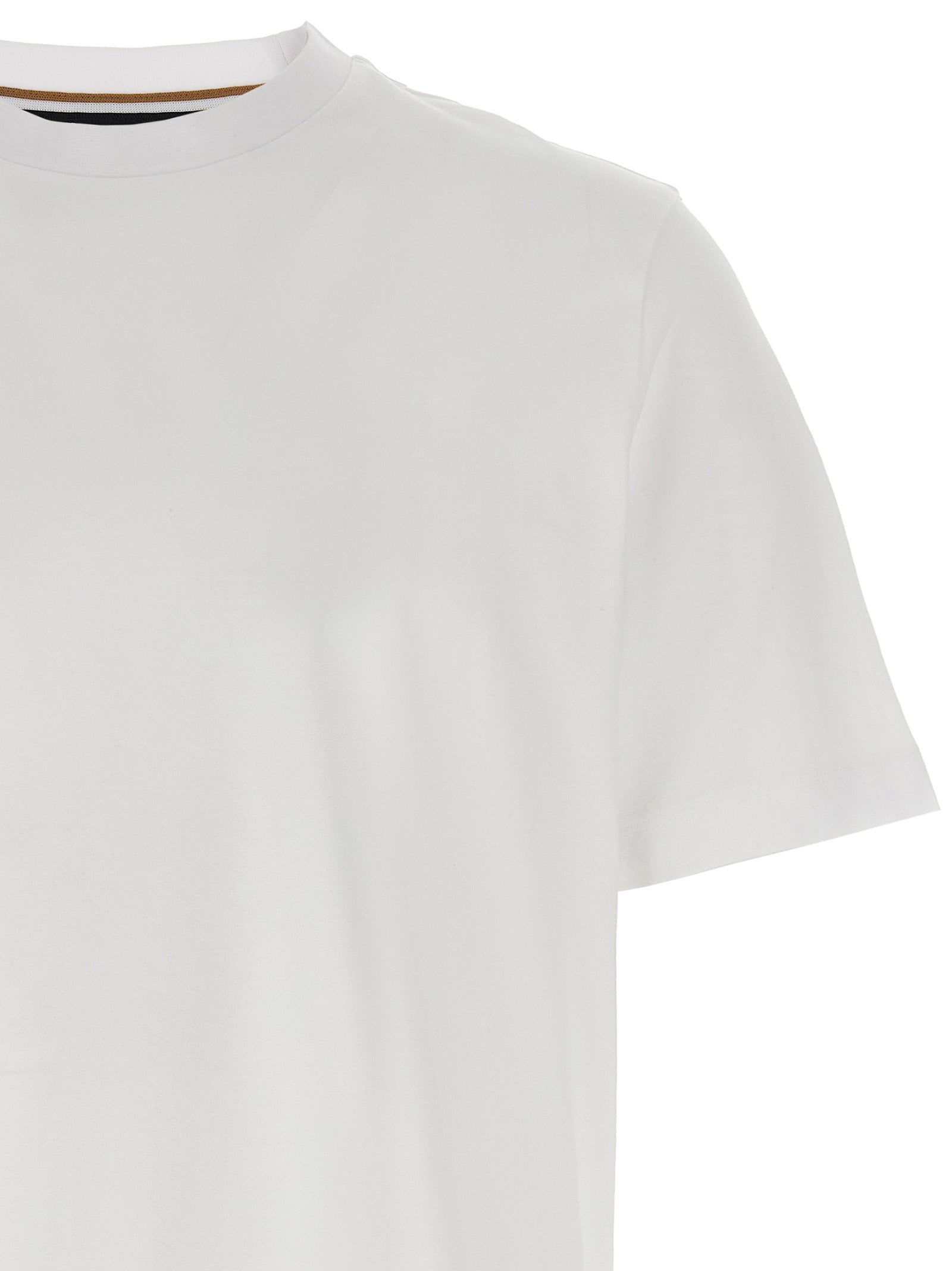 HUGO BOSS White Cotton T-Shirt – Designer Casual Luxury