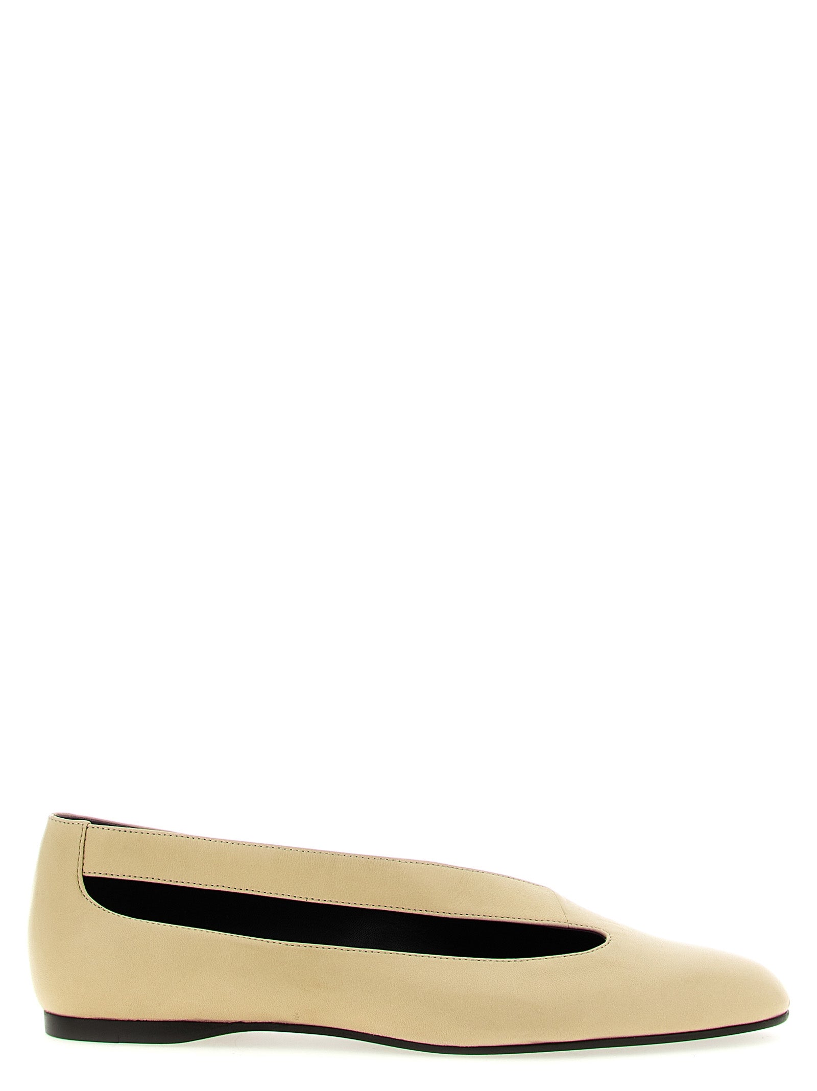 Experience the exquisite allure of KHAITE's 'Diana' Ballet Flats, crafted from premium lamb leather, embodying timeless elegance and artisanal sophistication.