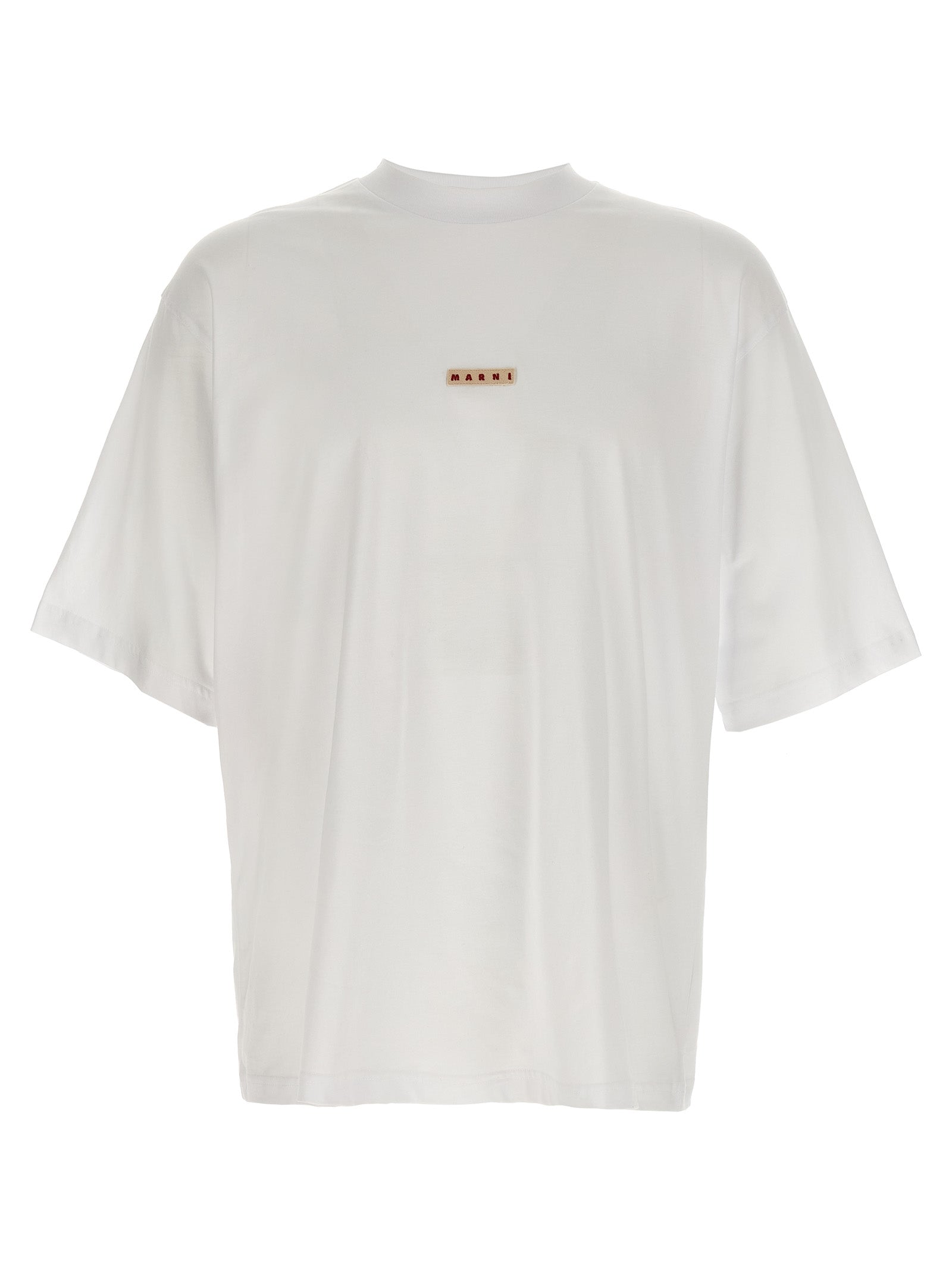 Elevate your wardrobe with the Marni White Cotton T-Shirt, a luxurious blend of comfort and contemporary style, perfect for the discerning individual.