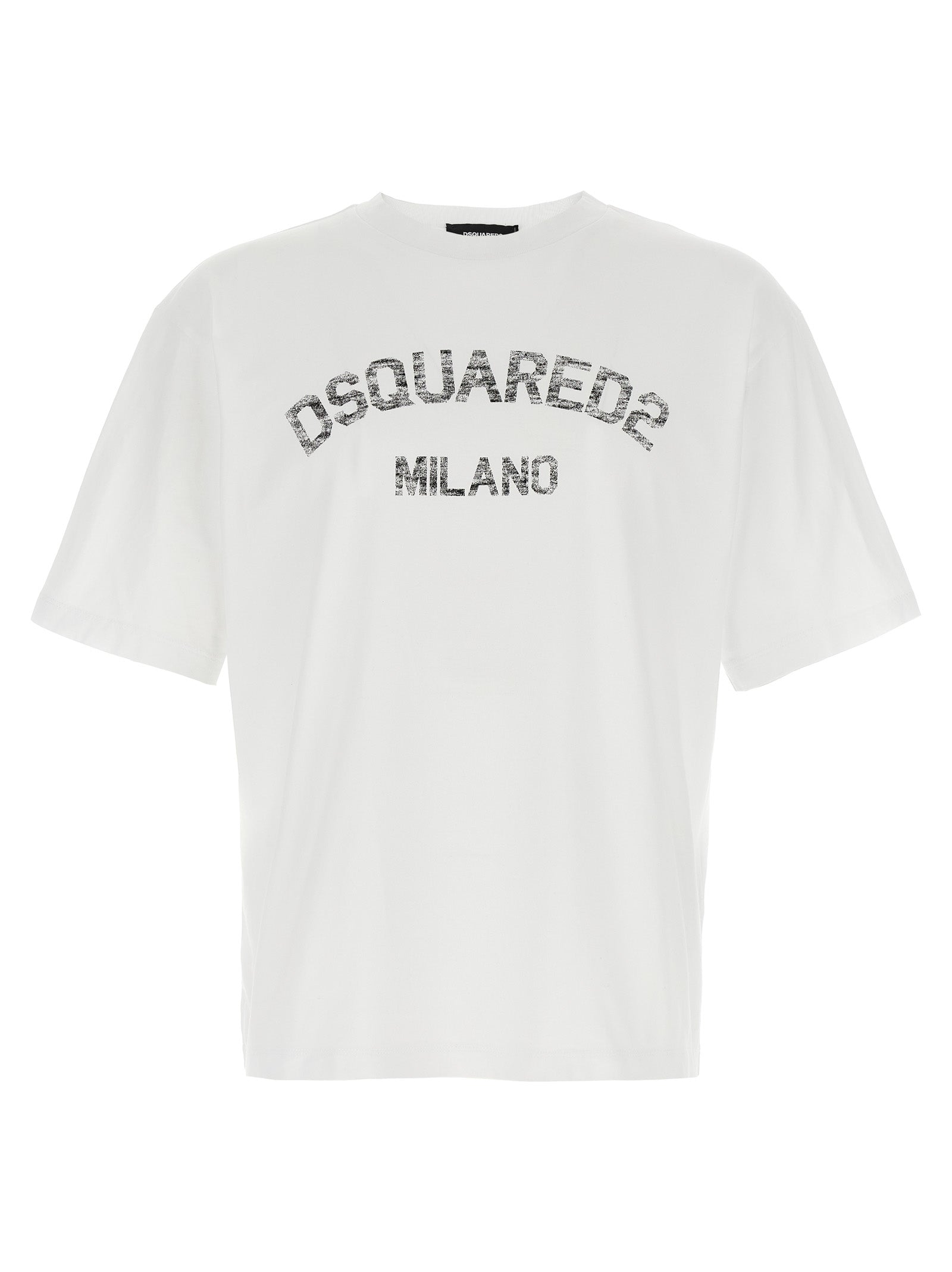 Dsquared² White Cotton T-Shirt - Artisanal Luxe Statement