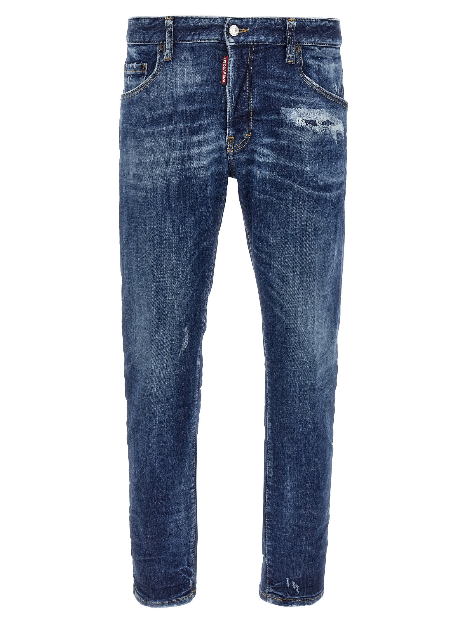 Dsquared² Blue Cotton Skinny Jeans - Designer Luxury Couture
