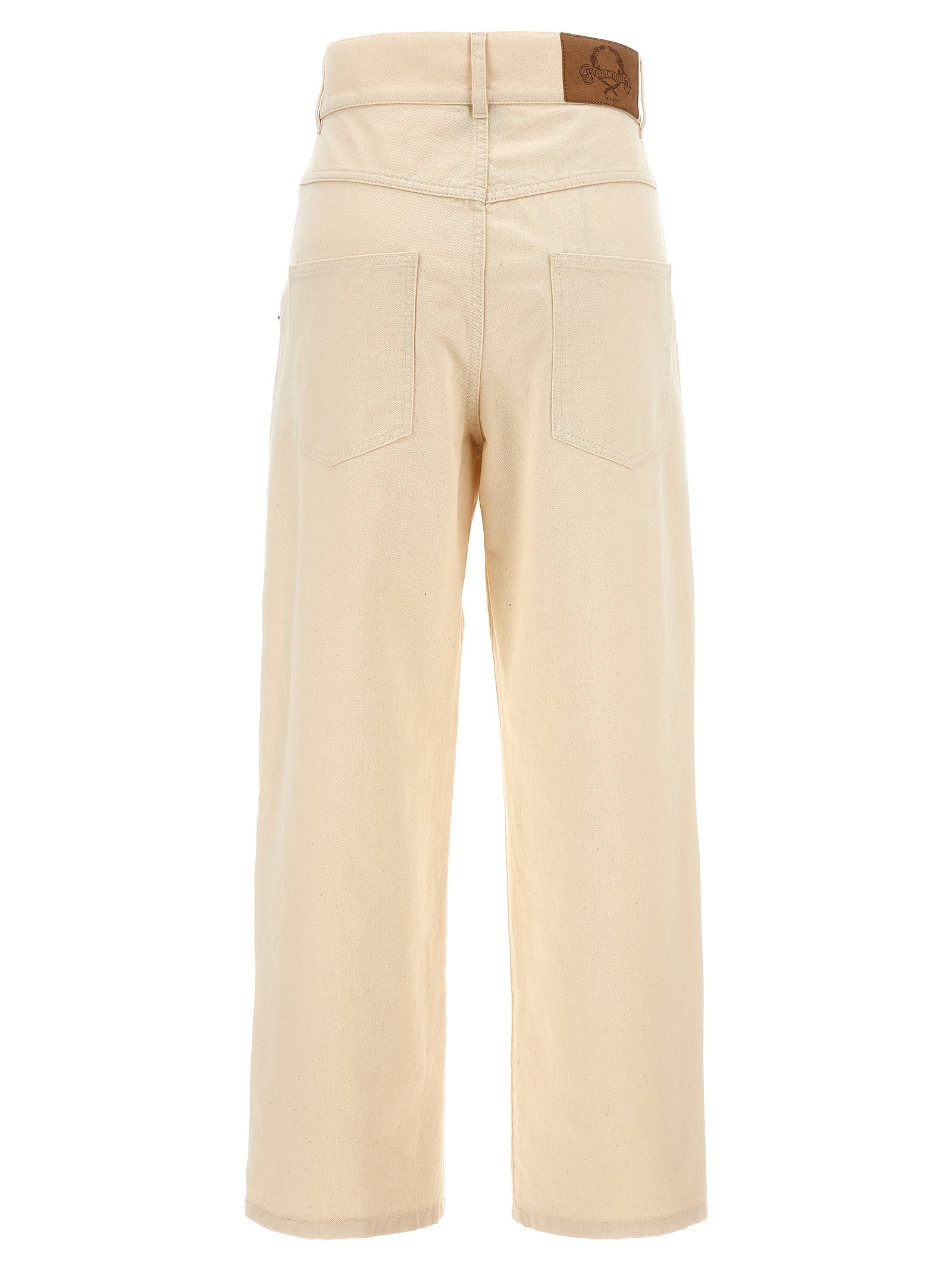 Discover the Moschino Beige Cotton Casual Pants, a masterpiece of Italian craftsmanship, blending elegance and functionality for the discerning individual.