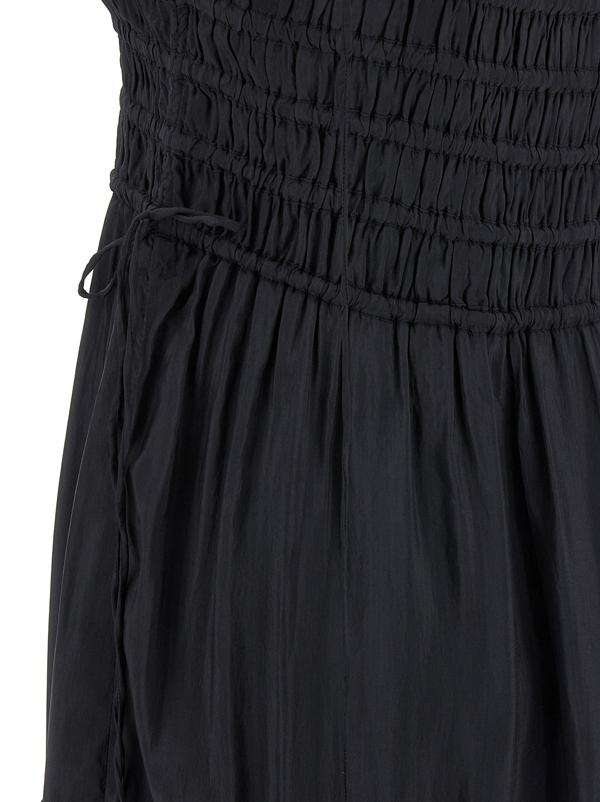 Ganni Gray Viscose Long Dress - Luxurious Elegance Redefined