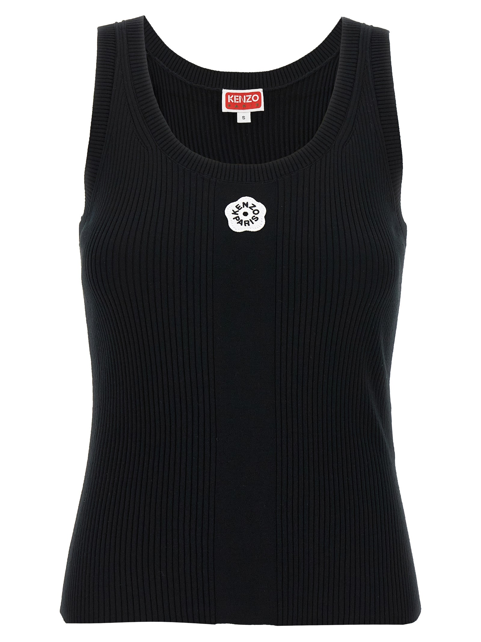 Discover the Kenzo Black Viscose Sleeveless T-Shirt, a blend of luxury and modern elegance, crafted for those who embrace sophistication and style.
