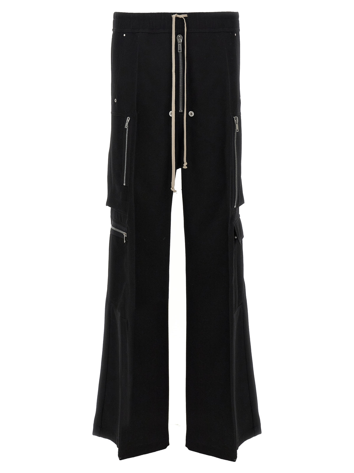 Rick Owens Black Wool Cargo Pants - Avant-Garde Luxury Fashion