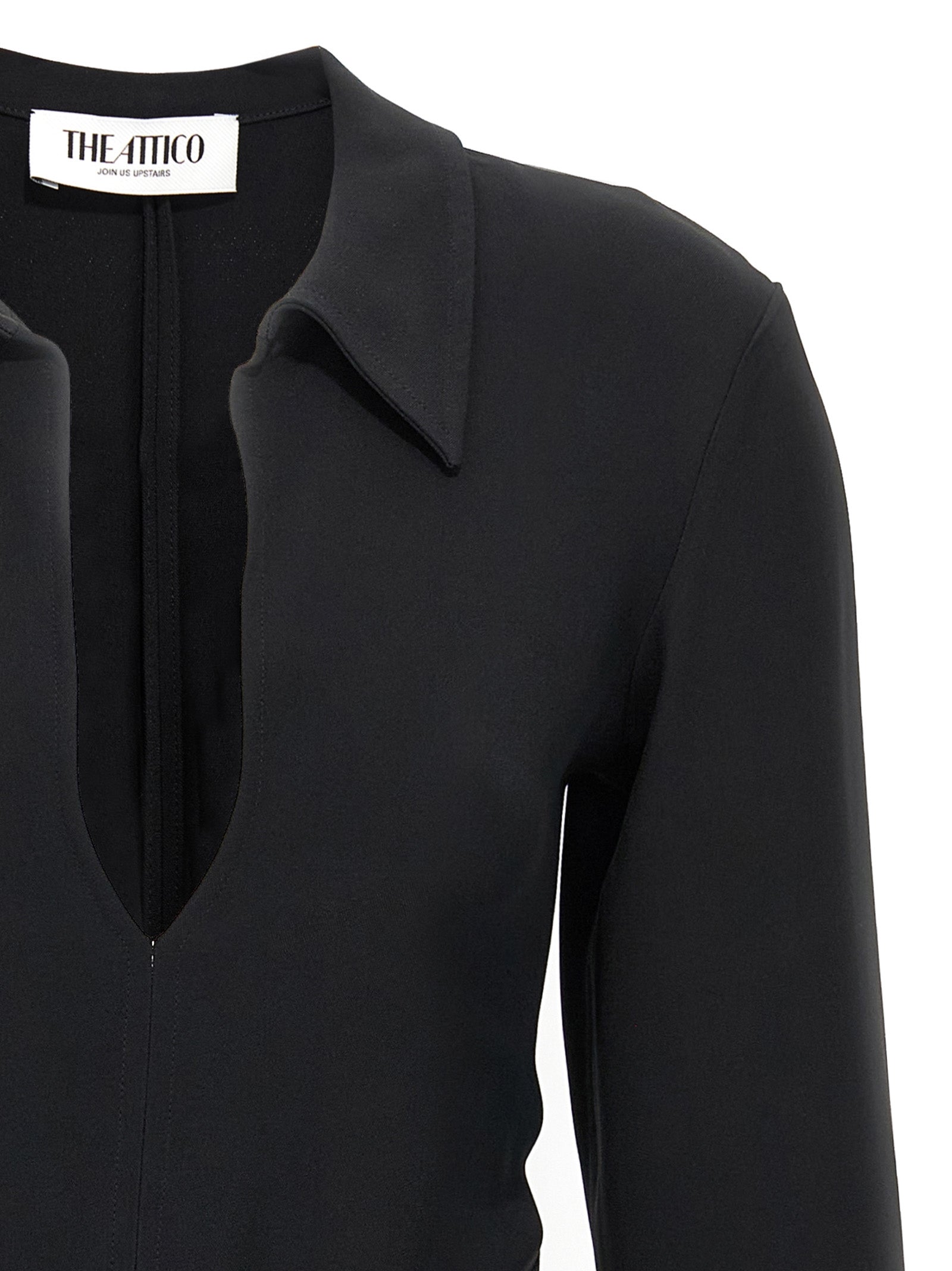 Discover The Attico Black Marabou Short Dress, a masterpiece of Italian craftsmanship in luxurious acrylic and viscose, perfect for the discerning fashionista seeking timeless elegance.