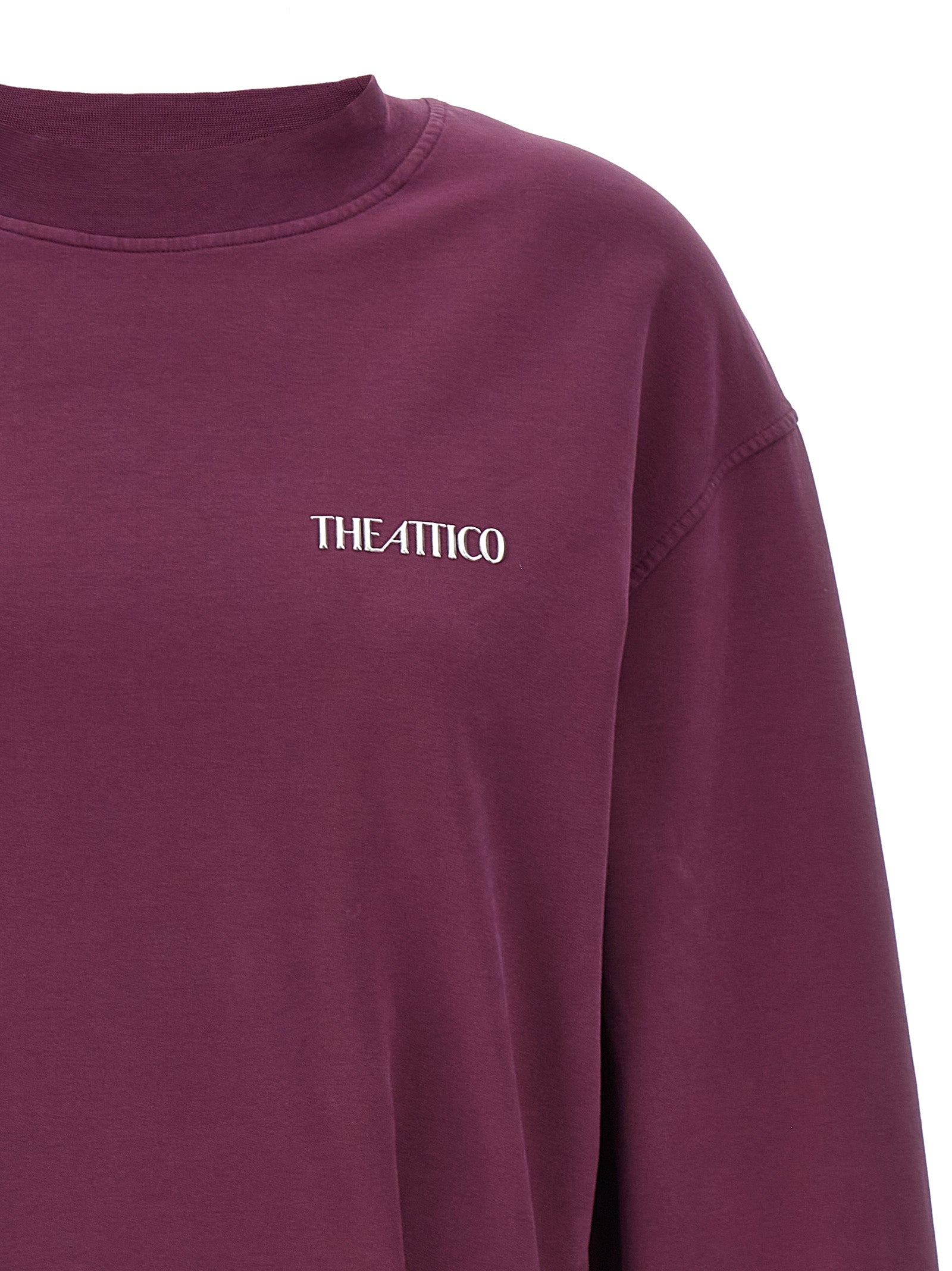 Elevate your wardrobe with The Attico Bordeaux Cotton Short Dress, a luxurious blend of comfort and daring design, perfect for the modern fashionista.