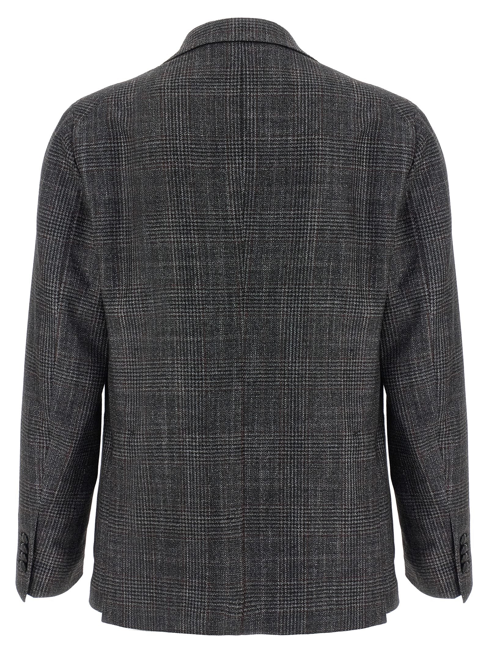 Elevate your style with the Tagliatore Gray Virgin Wool Blazer, a masterpiece of artisanal luxury crafted from virgin wool, silk, and cashmere for timeless elegance.