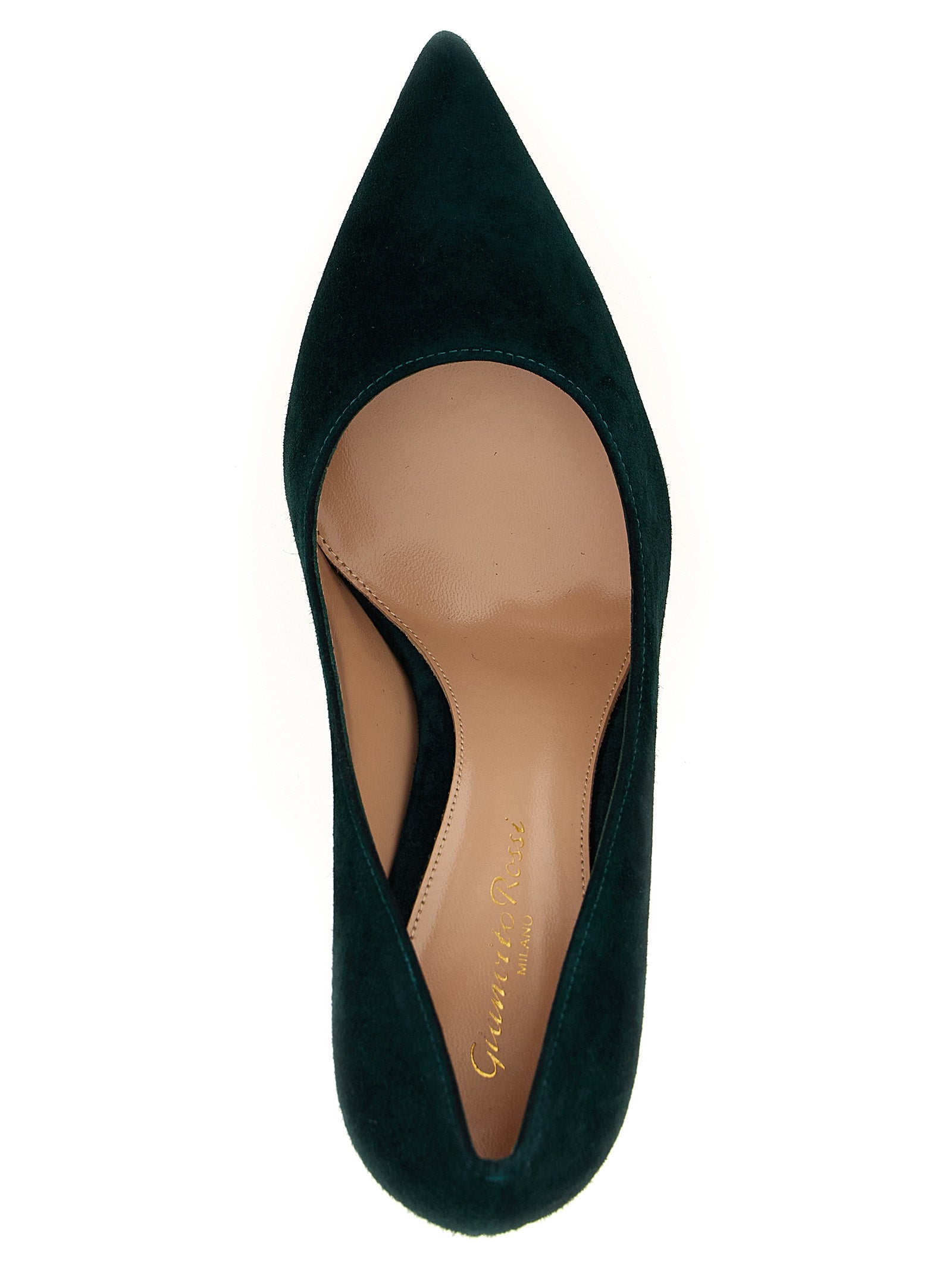 Elevate your elegance with Gianvito Rossi Bicolor Suede Leather High Heel Pumps, where exquisite Italian craftsmanship meets bold sophistication for unforgettable allure.