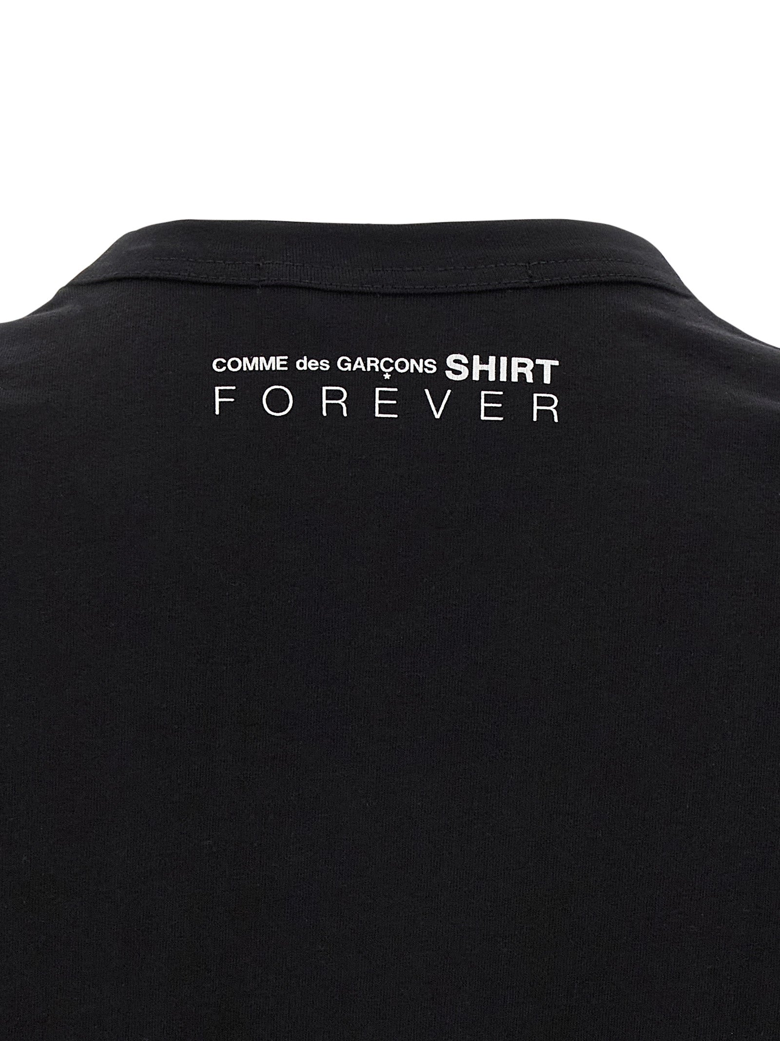 Comme Des Garçons Black Cotton T-Shirt | Designer Couture Essential