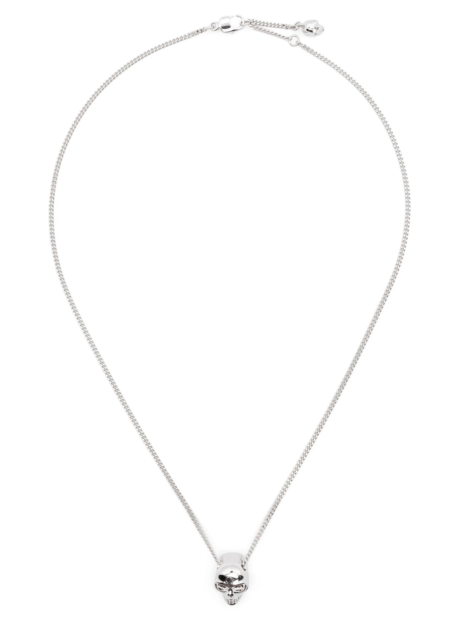 Alexander McQueen Silver Skull Necklace - Artisanal Luxury Accessory