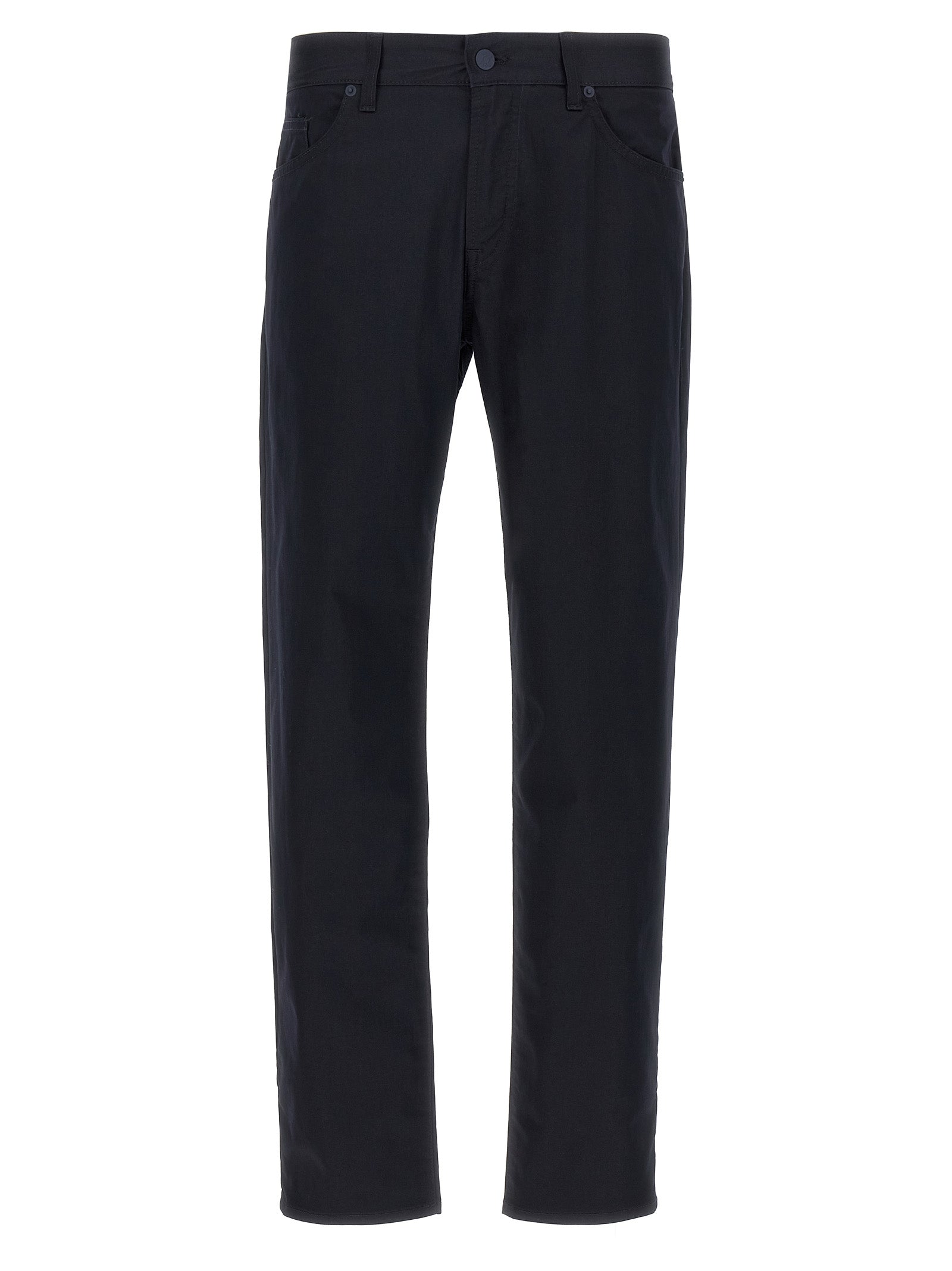 Hugo Boss Blue Cotton Casual Pants | Artisanal Luxury Fashion