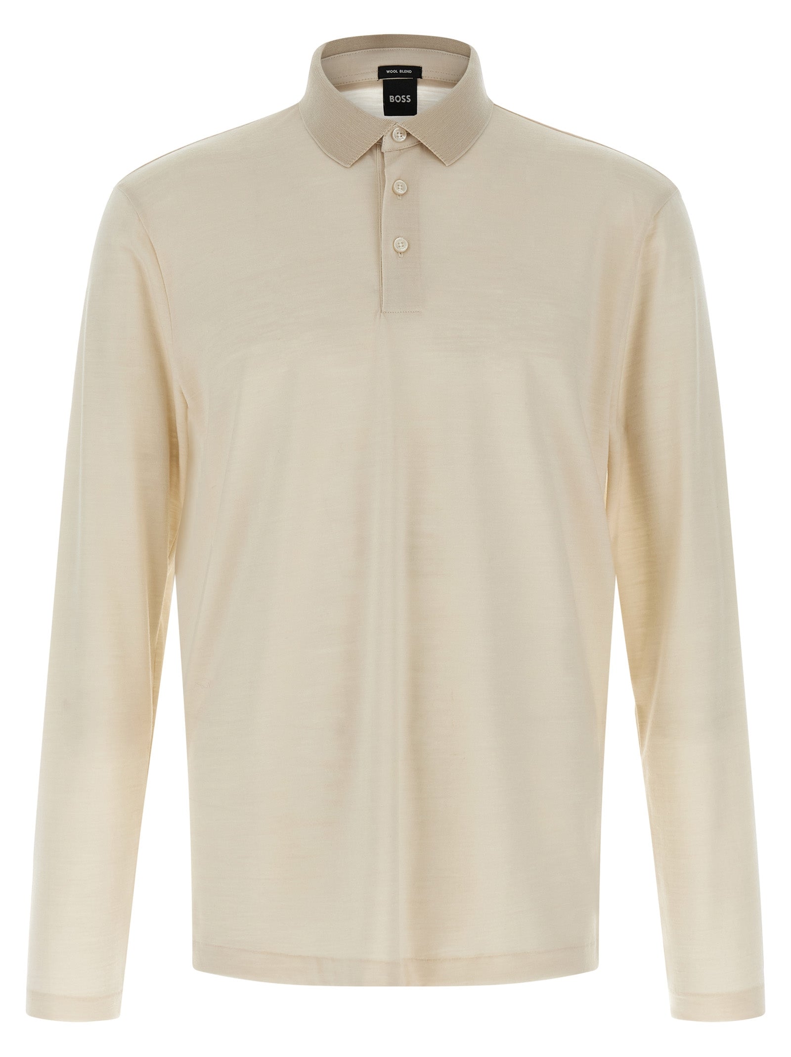 Hugo Boss Beige Wool Polo Shirt - Designer Luxury Essential