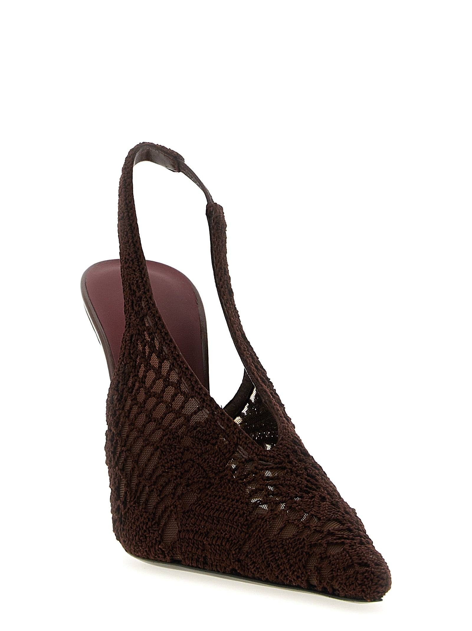 Elevate your elegance with Magda Butrym's Brown Cotton High Heel Pumps, where exquisite craftsmanship meets luxurious design for the discerning fashionista.