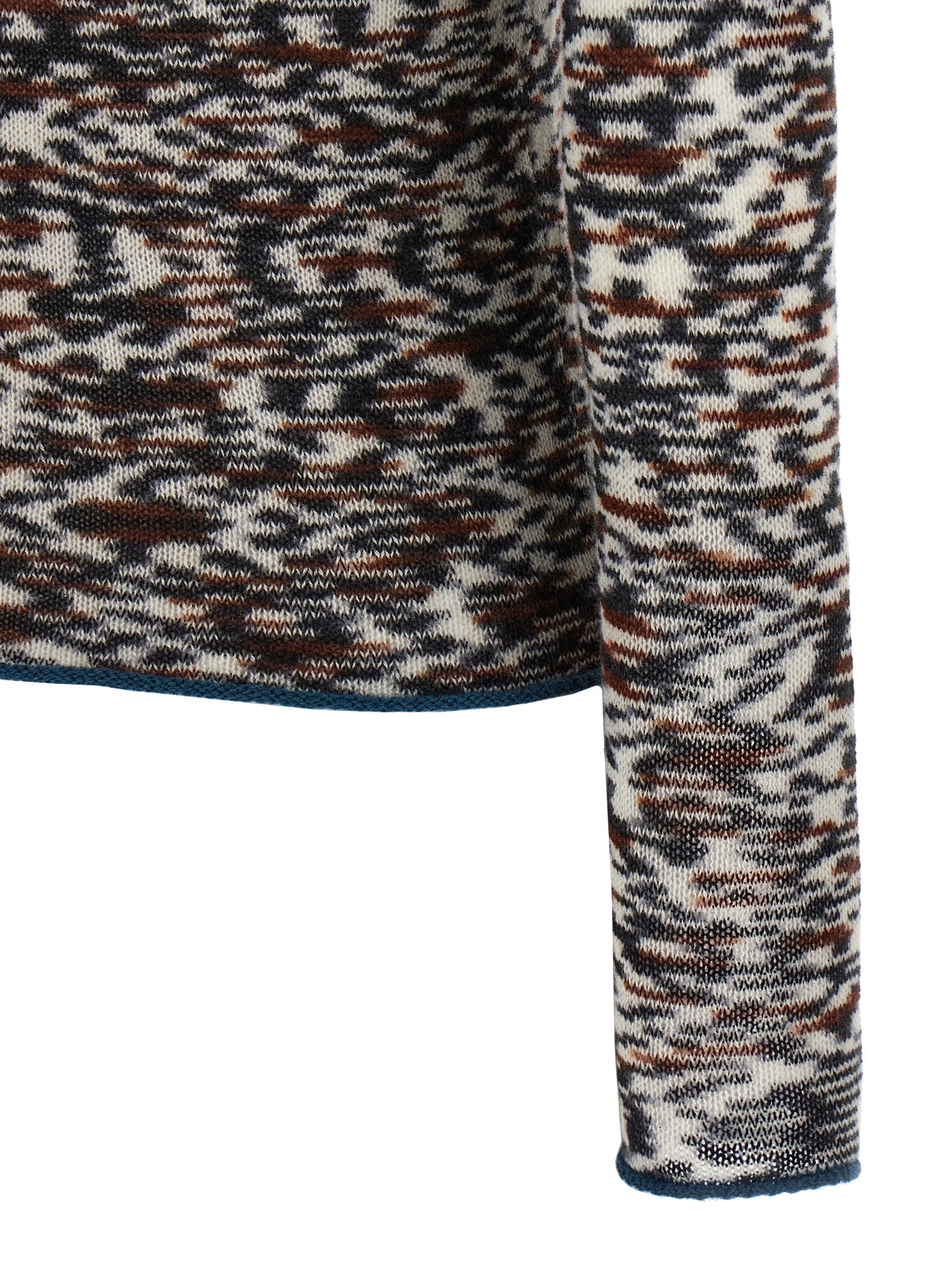 Experience the allure of the Missoni Multicolor Cashmere Cardigan, a masterpiece of Italian craftsmanship blending luxurious cashmere with contemporary elegance for the discerning individual.