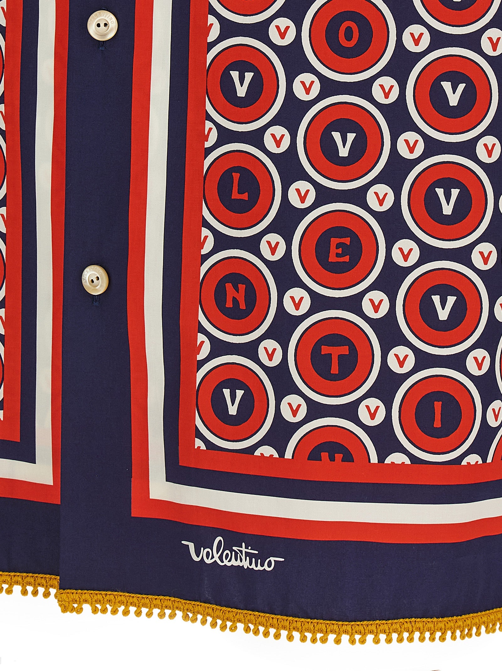 Valentino Garavani Multicolor Cotton Blouse | Designer Elegance