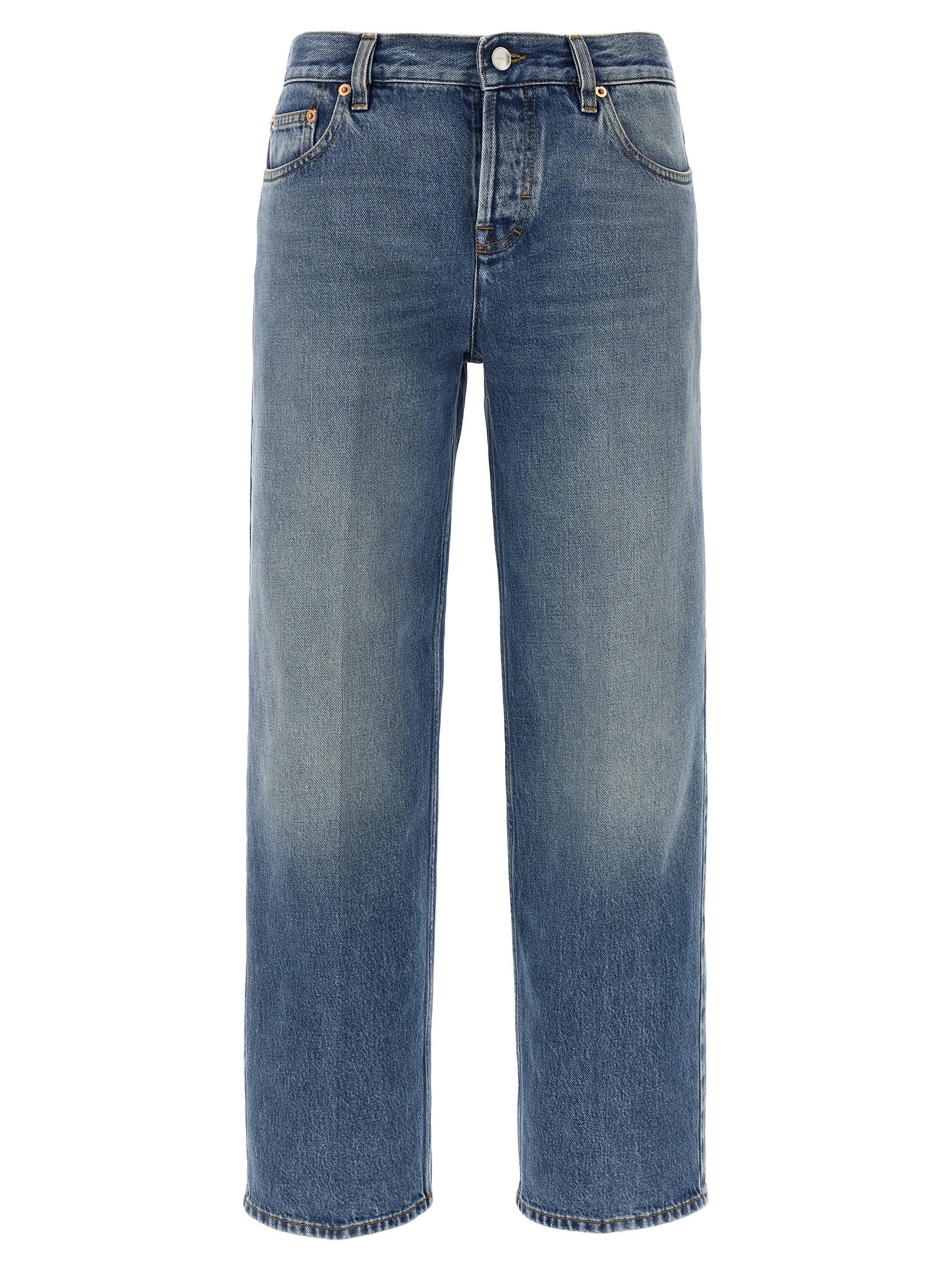 Gucci Blue Cotton Straight-Leg Jeans - Timeless Luxury Denim
