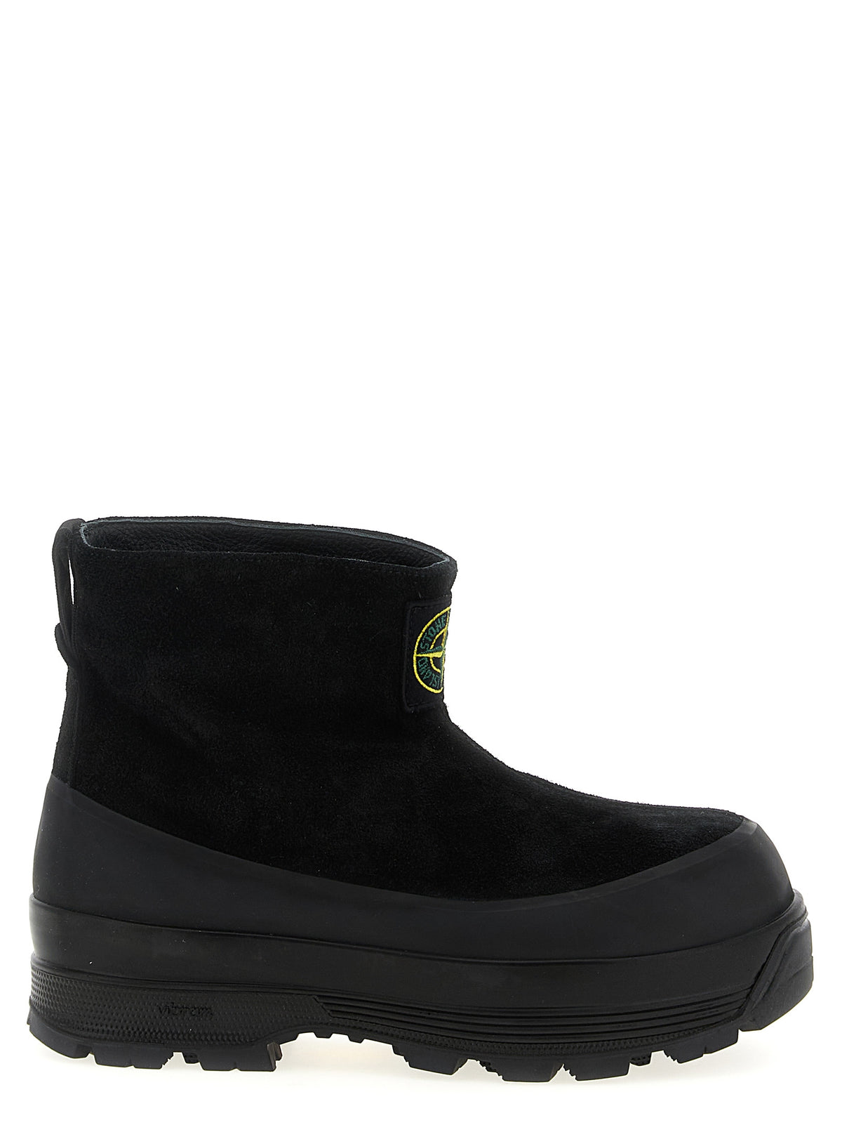 Stone Island Black Rubber Ankle Boots - Luxury Footwear Redefined