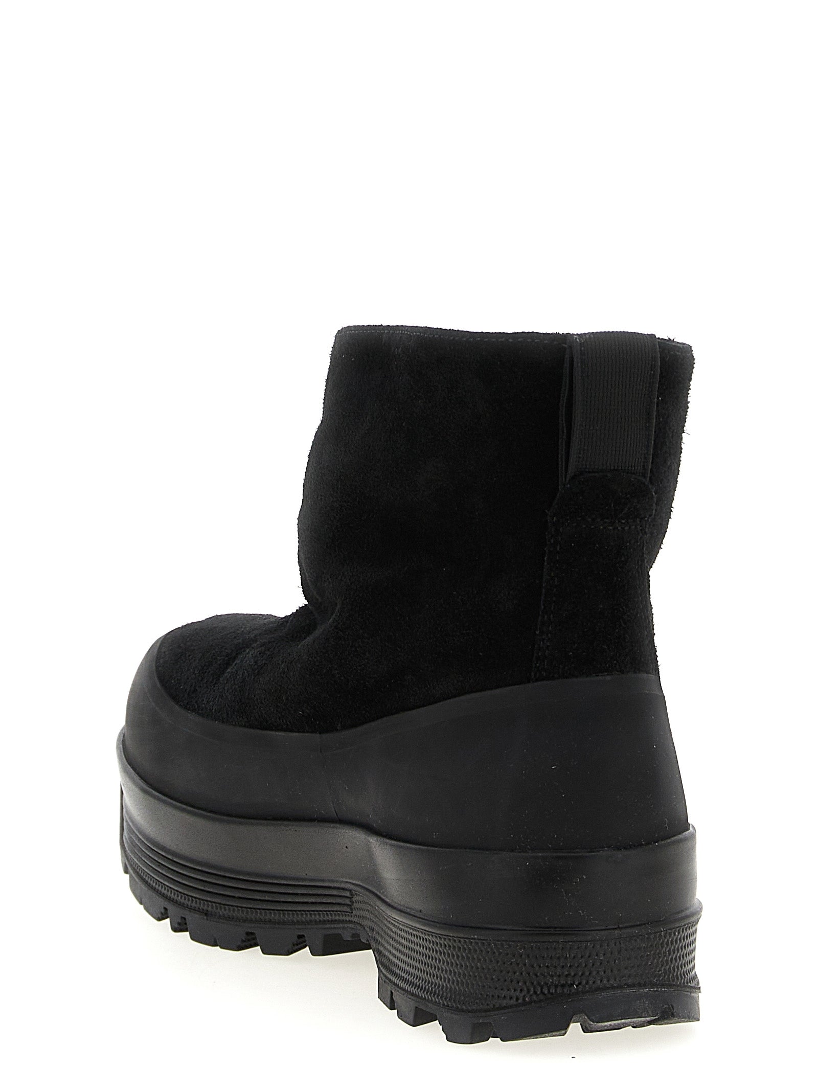 Stone Island Black Rubber Ankle Boots - Luxury Footwear Redefined