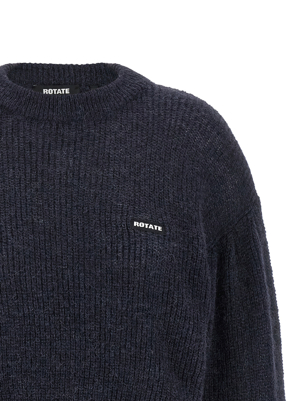ROTATE BIRGER CHRISTENSEN Blue Wool Cardigan - Luxurious Elegance