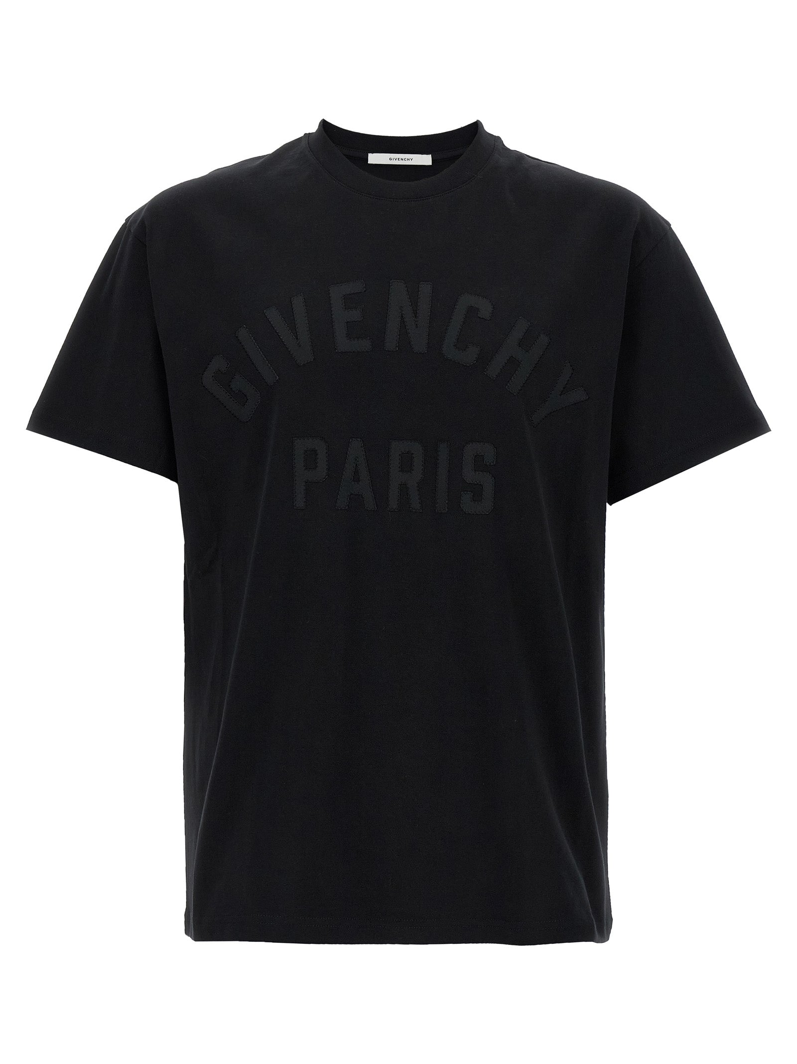 Elevate your wardrobe with the Givenchy Black Cotton T-Shirt, a luxurious essential crafted from 100% cotton, embodying refined elegance and timeless style.