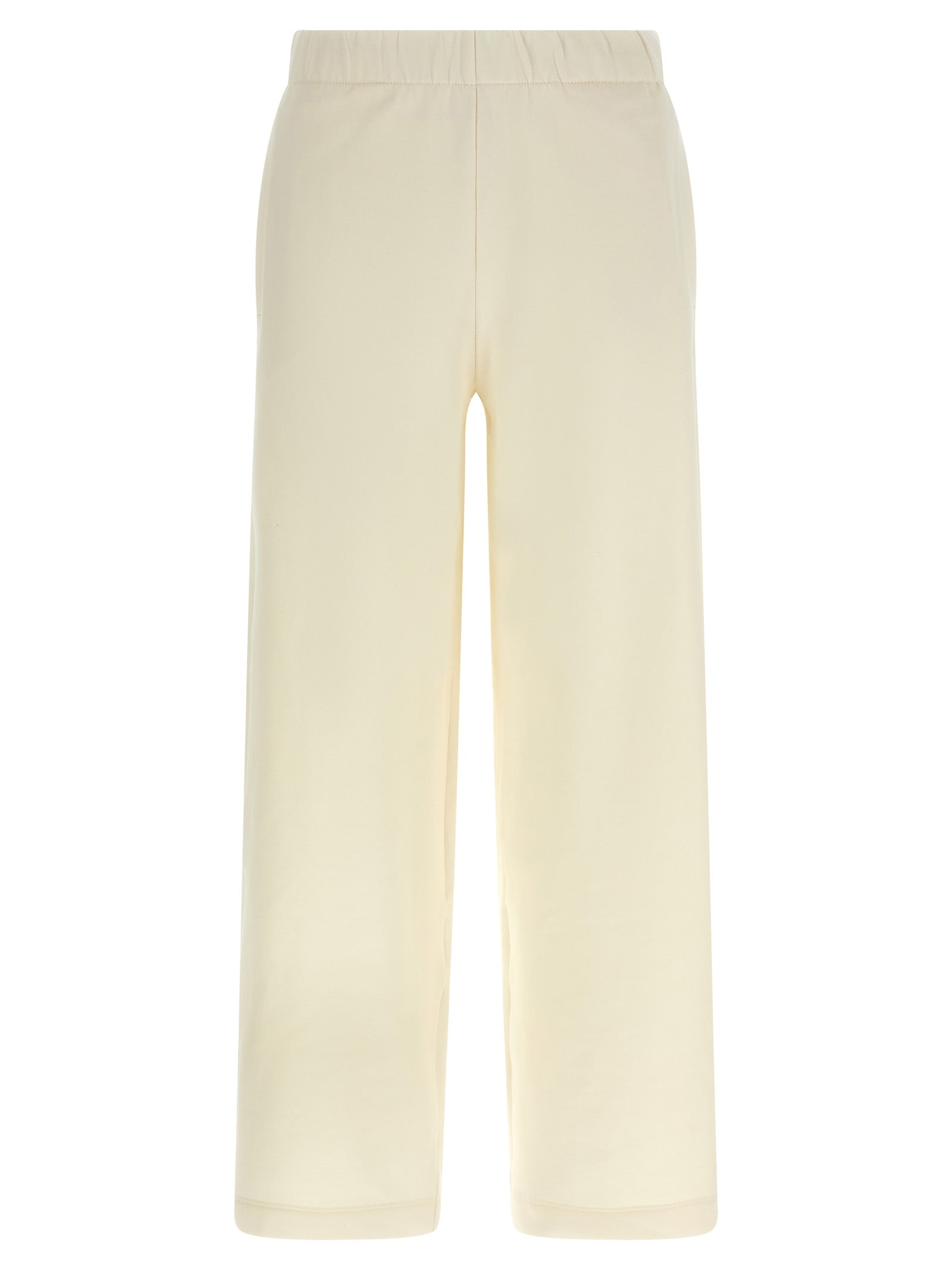 Elevate your wardrobe with Max Mara's White Silk Casual Pants, a luxurious blend of silk and cotton that embodies timeless elegance and effortless sophistication.