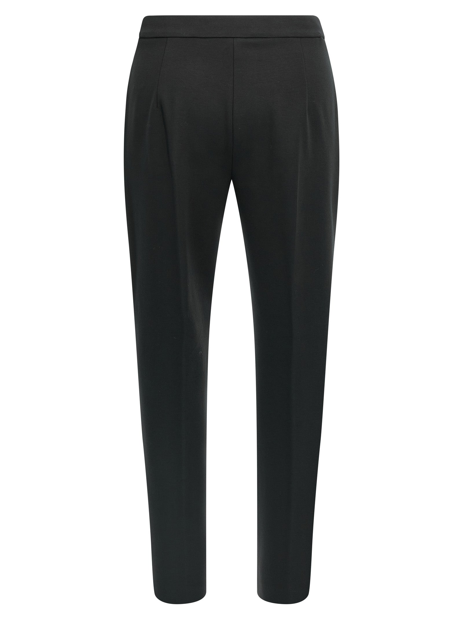Experience the epitome of elegance with Max Mara's Black Viscose Casual Pants, crafted from a luxurious blend for timeless sophistication and effortless allure.