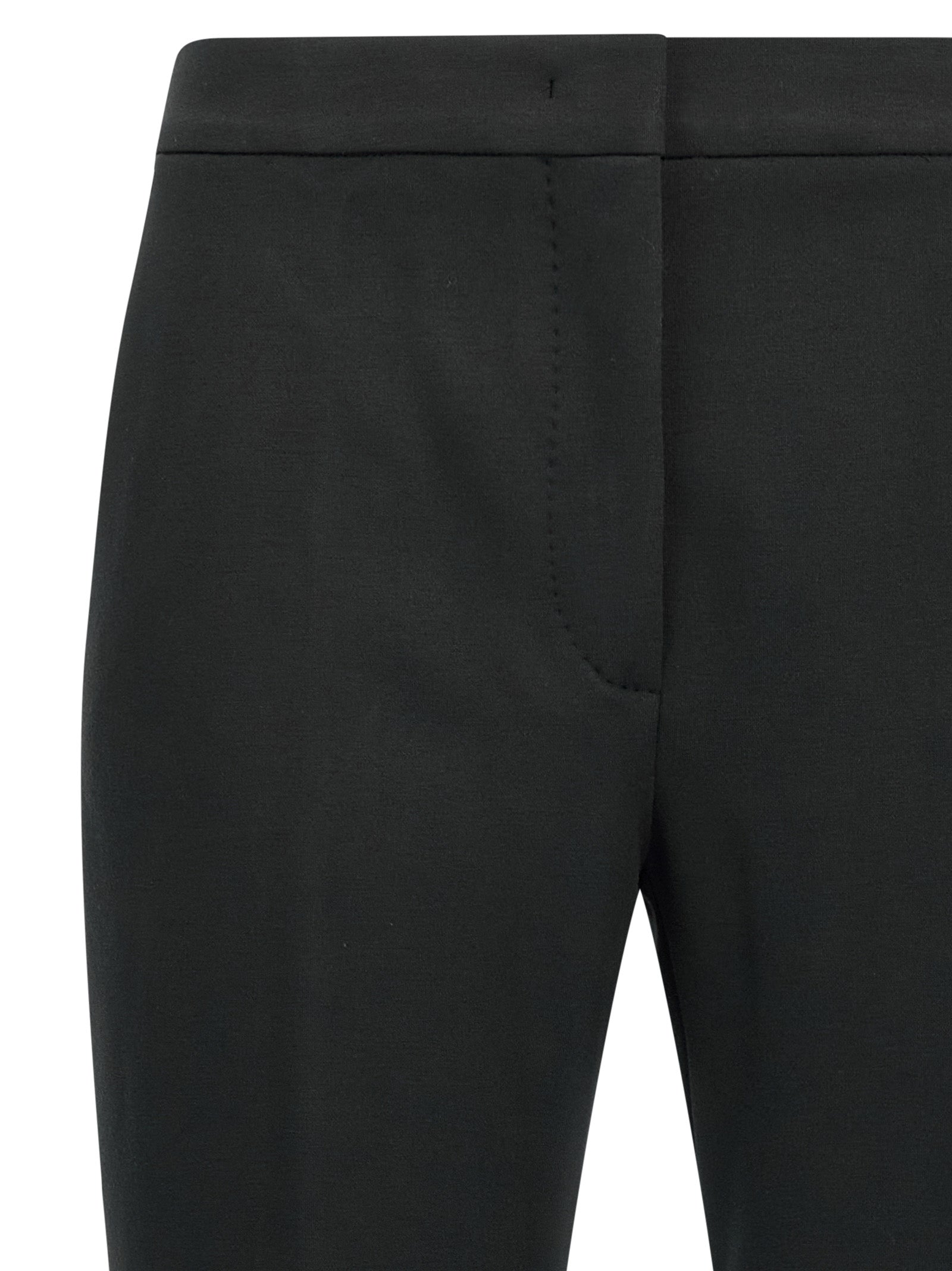 Experience unparalleled elegance with Max Mara's Black Viscose Casual Pants, crafted from a luxurious blend for timeless sophistication and effortless style.