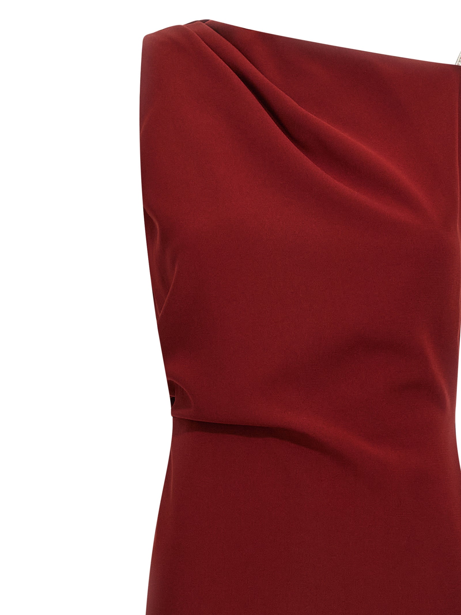 Indulge in the Max Mara Bordeaux Triacetate Long Dress, where exquisite craftsmanship meets luxurious materials, creating a timeless statement for any elegant occasion.