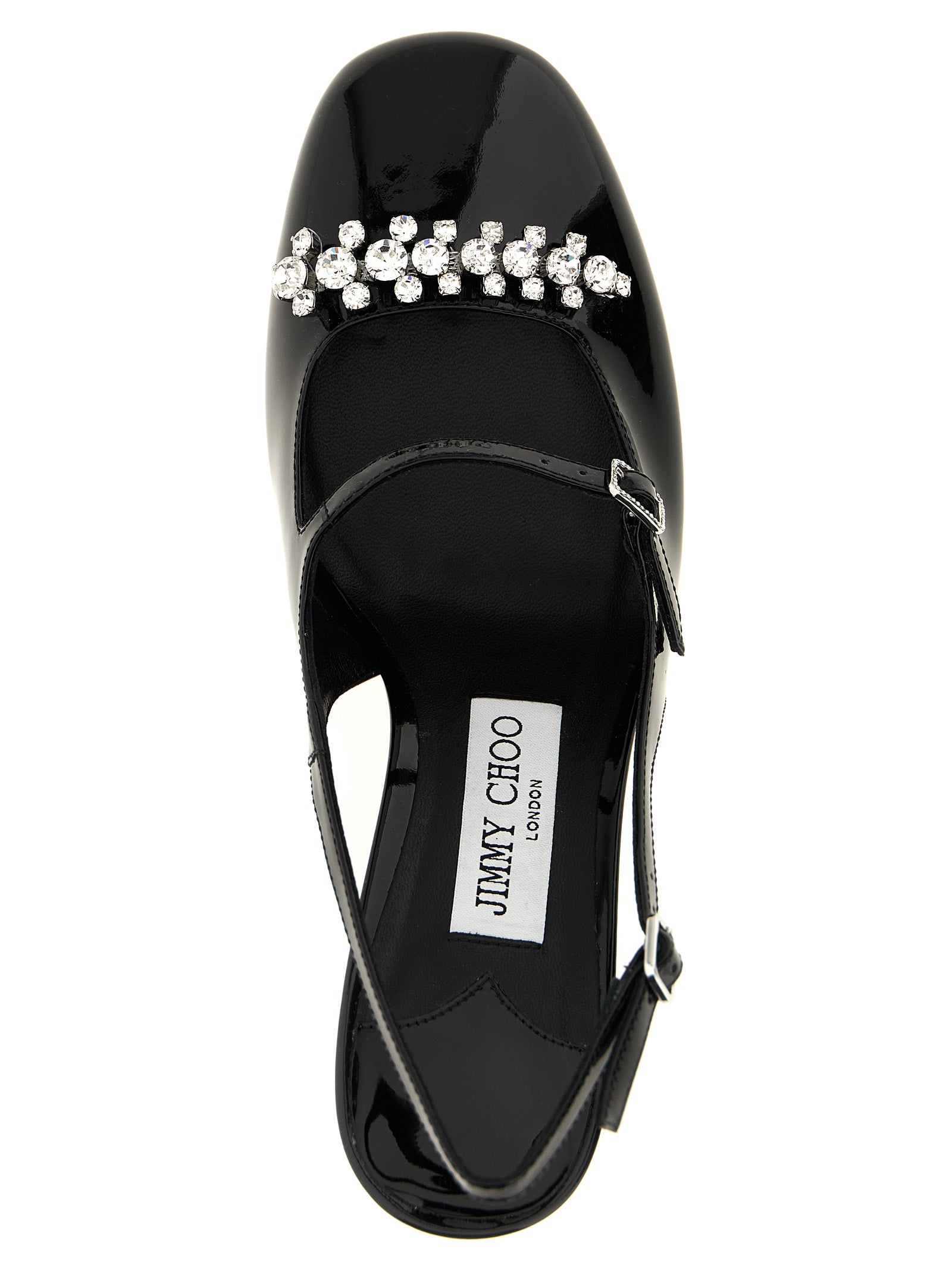 Elevate your elegance with Jimmy Choo's Black Leather Mid Heel Pumps, a fusion of exquisite craftsmanship and modern sophistication, perfect for any refined occasion.