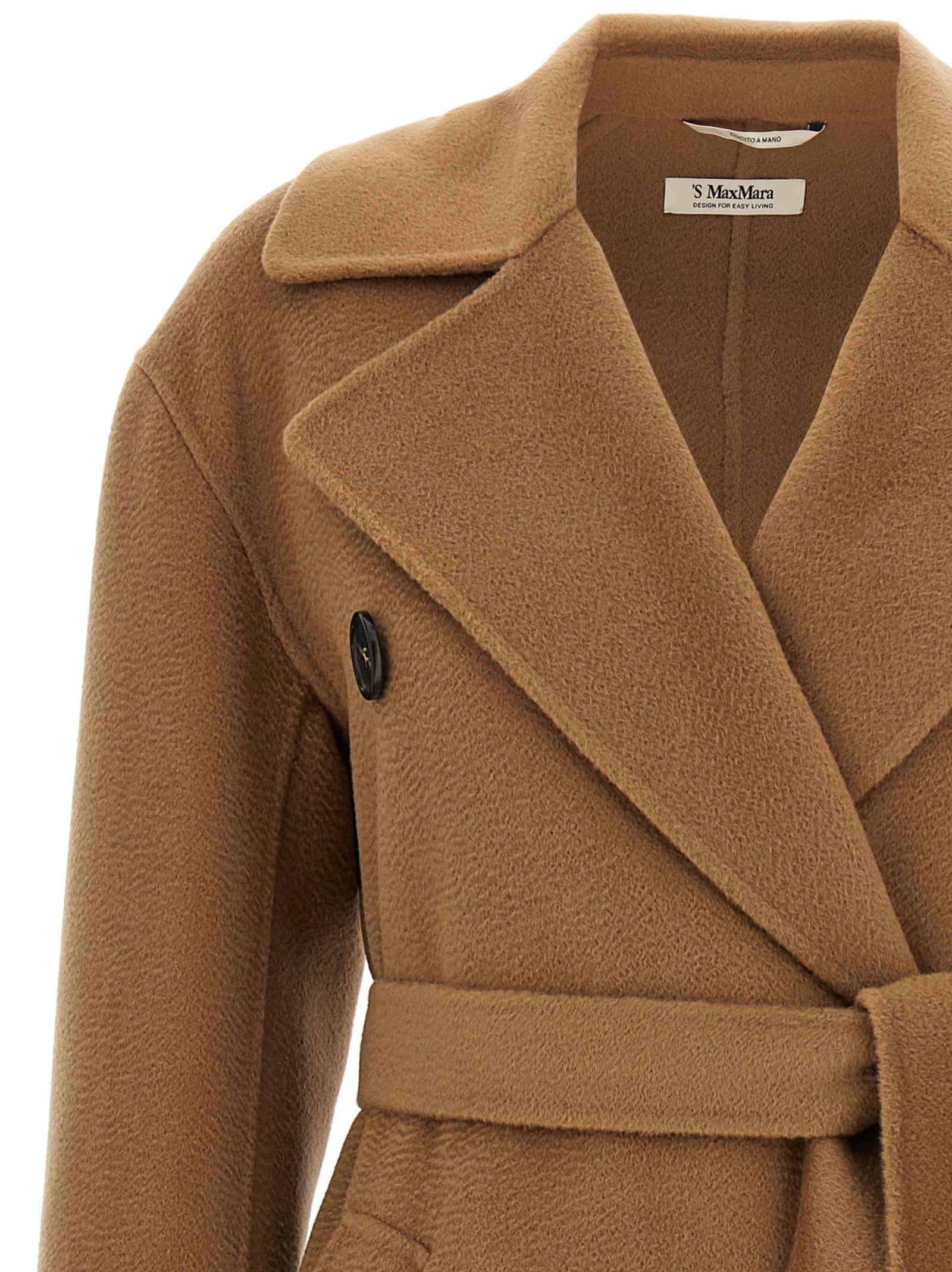 S Max Mara Brown Virgin Wool Coat - Timeless Luxury Outerwear