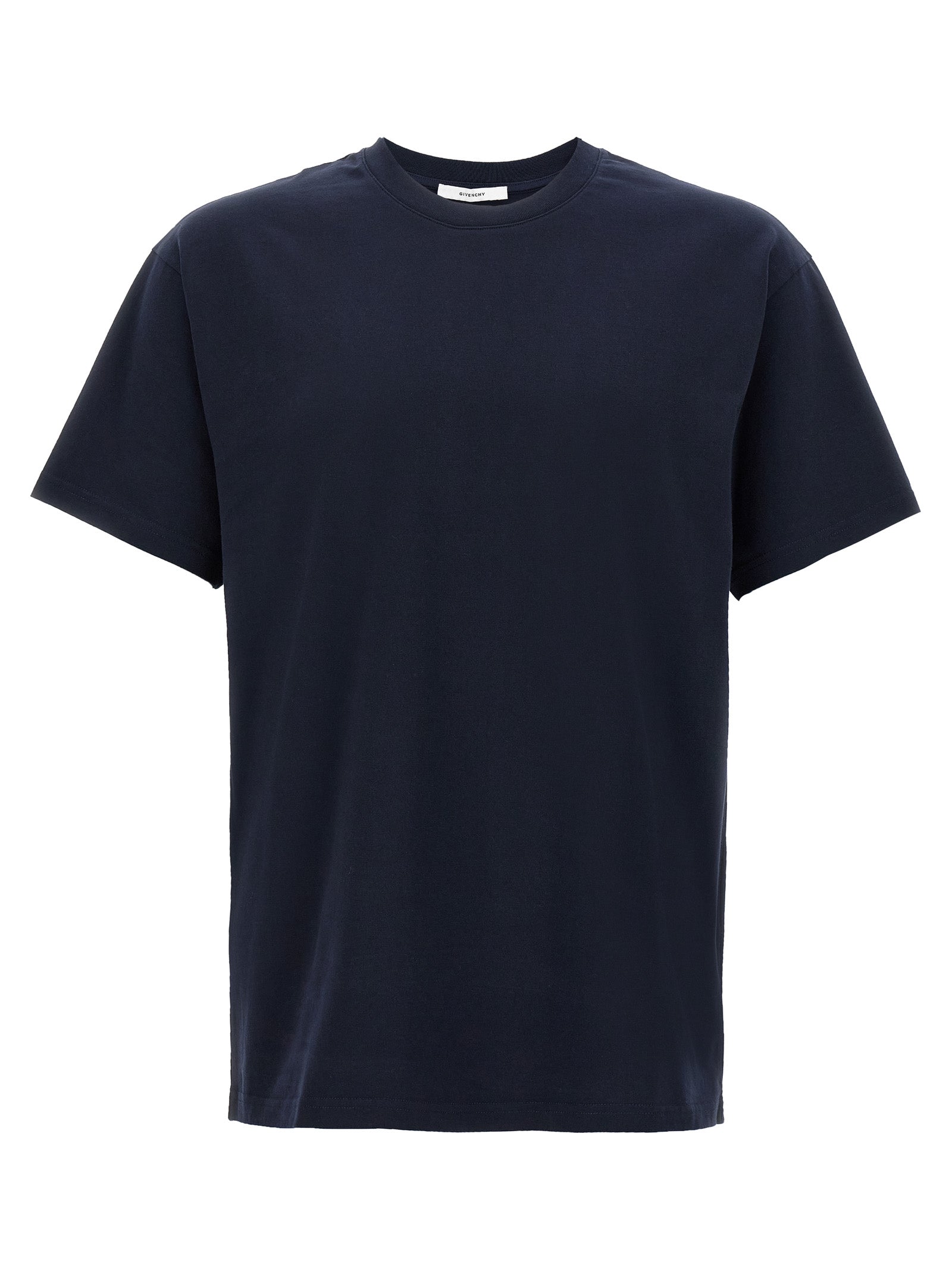 Givenchy Blue Cotton T-Shirt - Designer Luxury Essential Couture