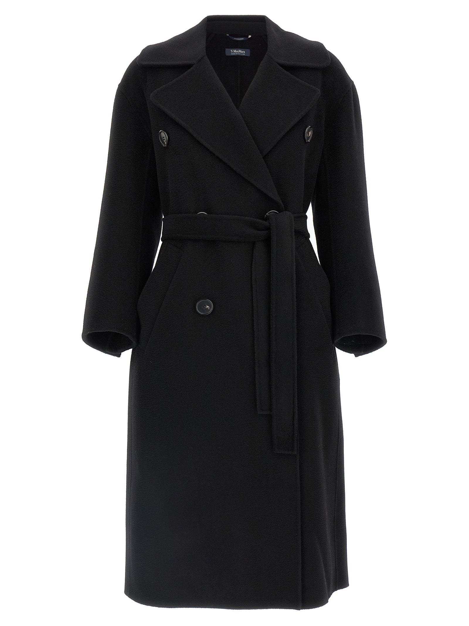 Max Mara Dalila Coat - Luxurious Black Virgin Wool Elegance