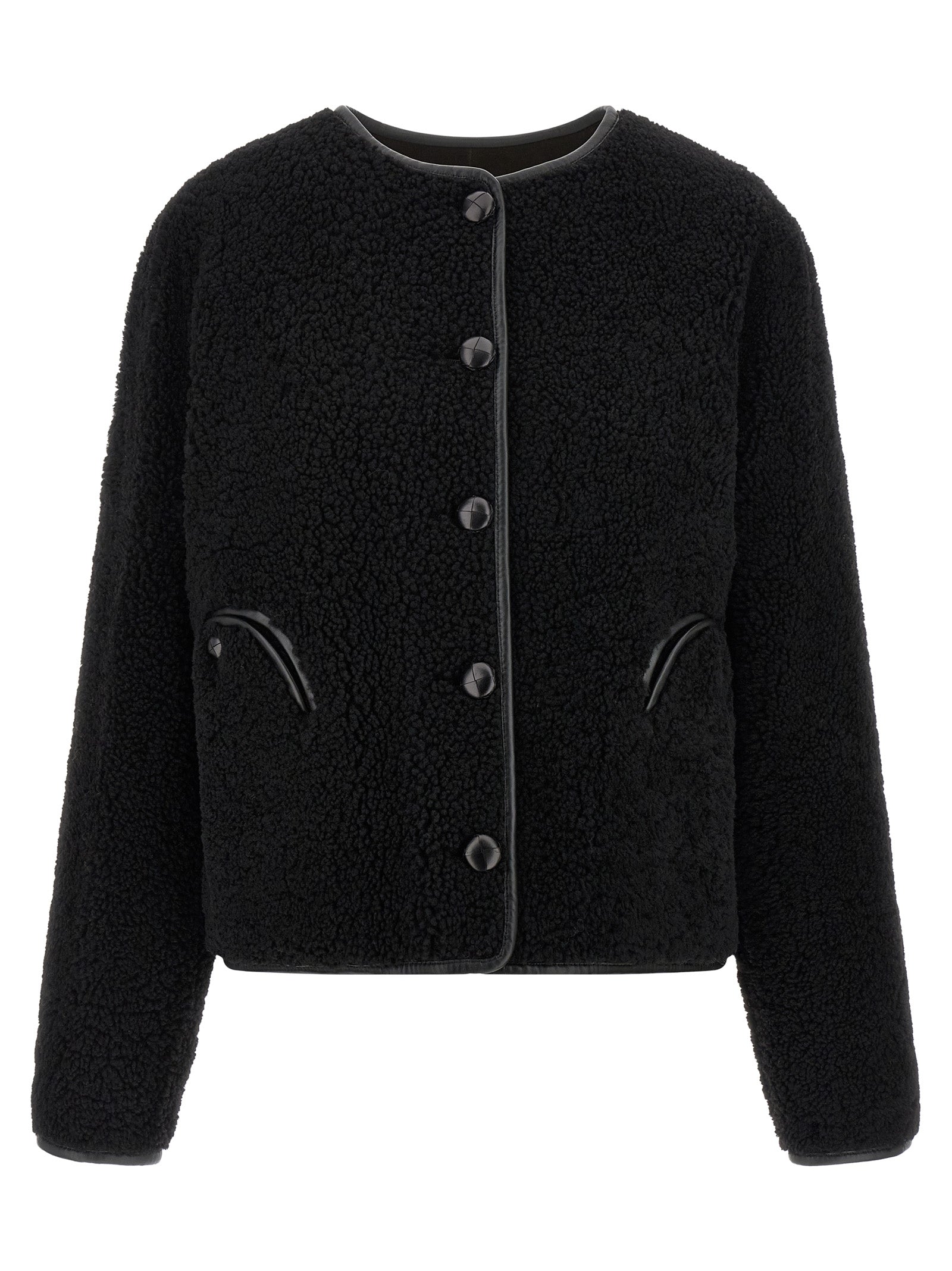 Blazé Milano Black Lamb Leather Shell Jacket - Luxury Redefined