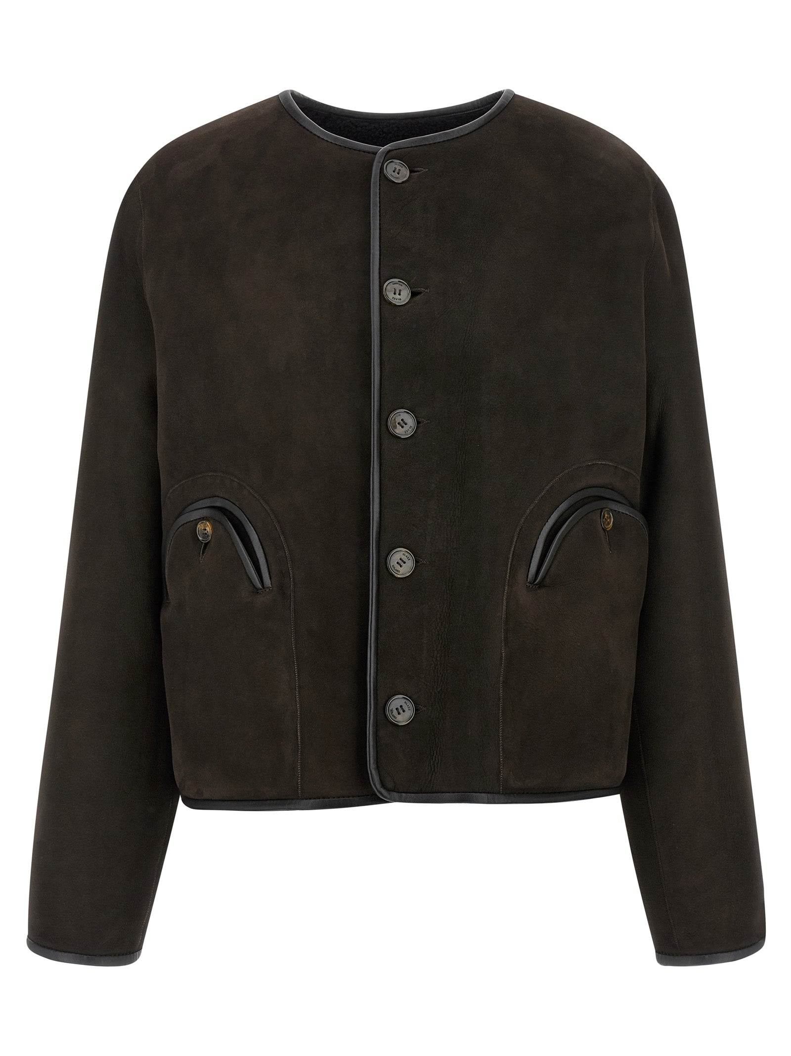 Blazé Milano Black Lamb Leather Shell Jacket - Timeless Luxury