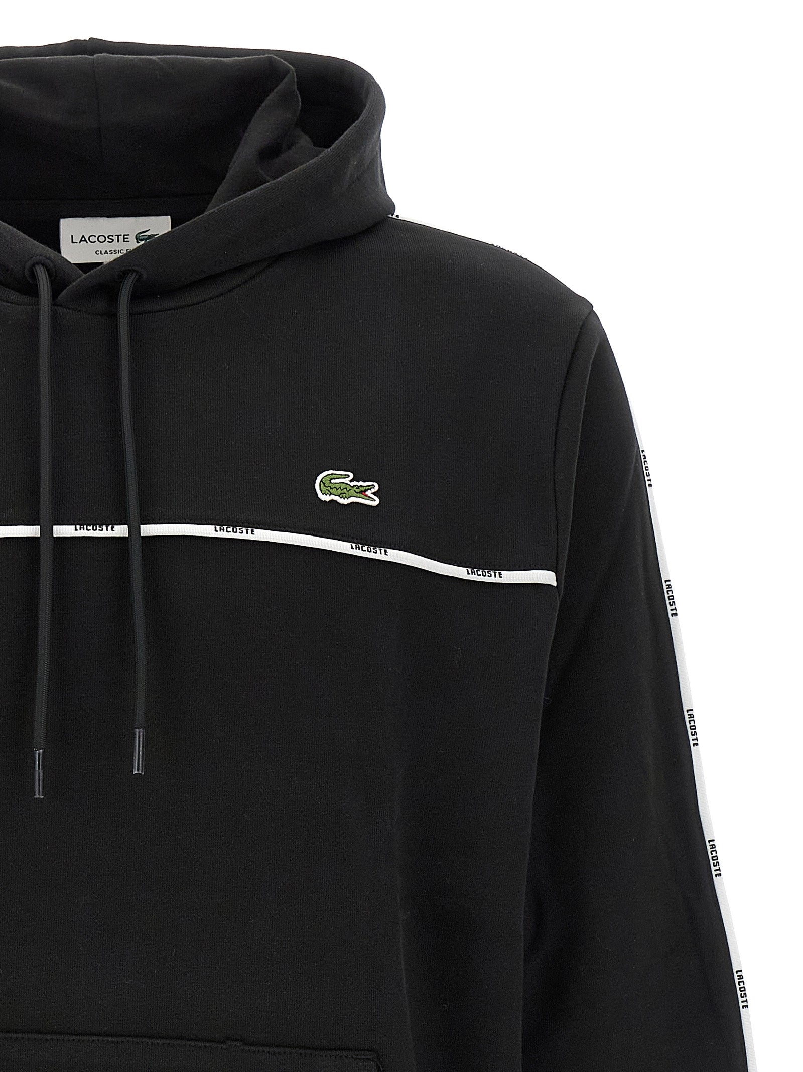 Lacoste Black Cotton Sweatshirt