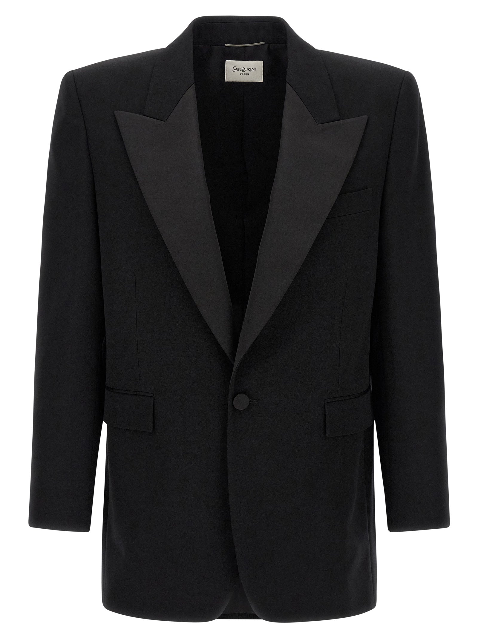 Saint Laurent Black Wool Blazer - Timeless Luxury Tailoring