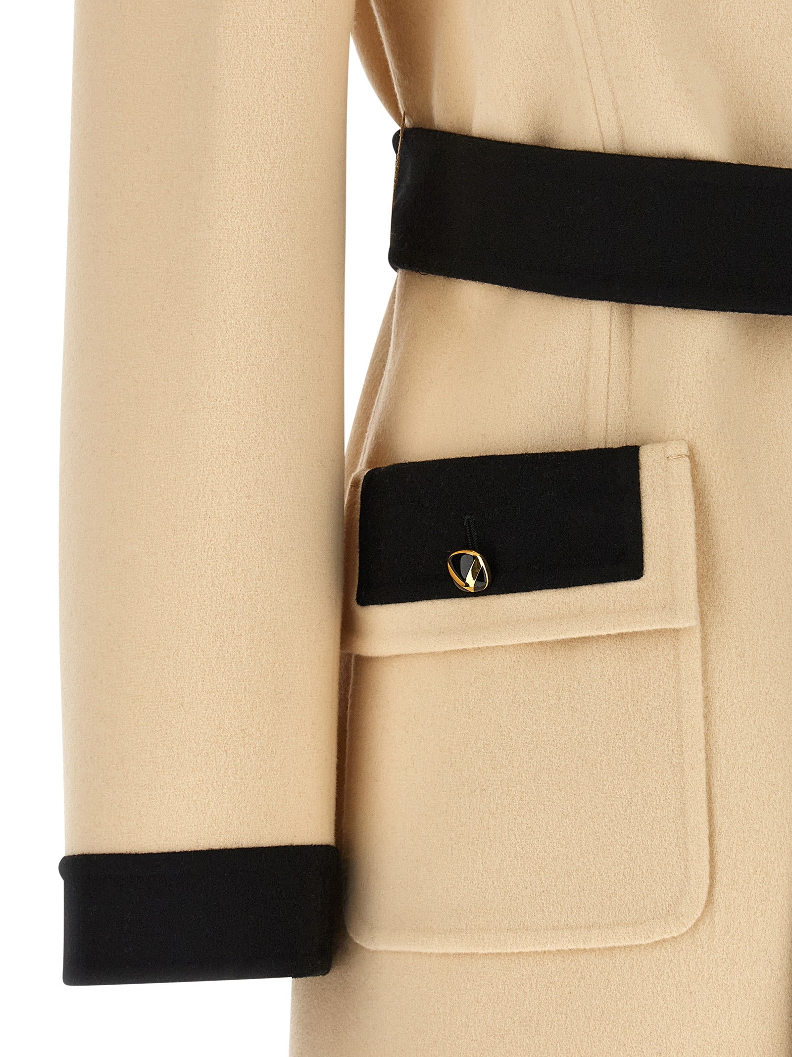 Valentino Garavani Bicolor Virgin Wool Coat