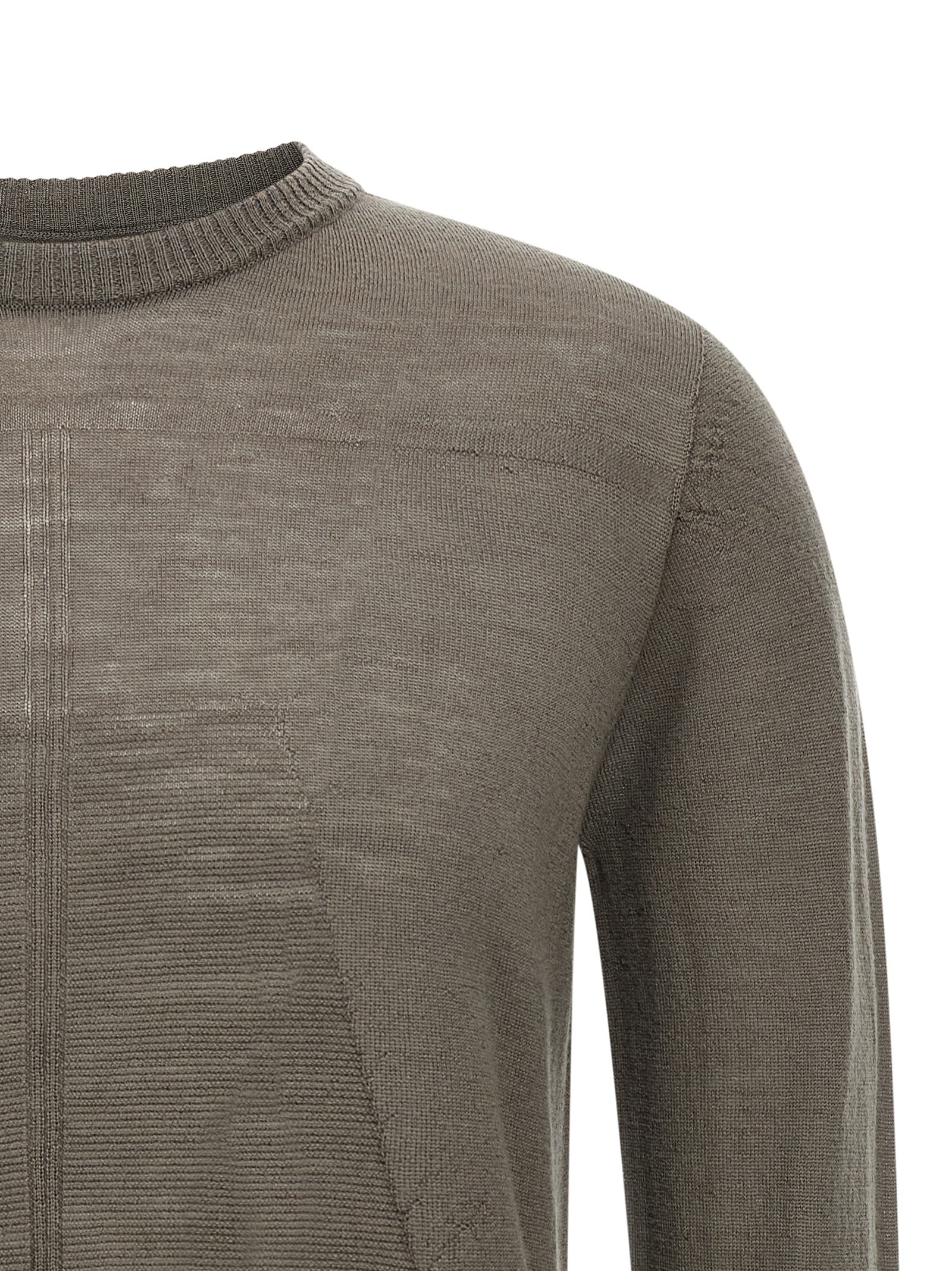 Rick Owens Gray Wool Cardigan