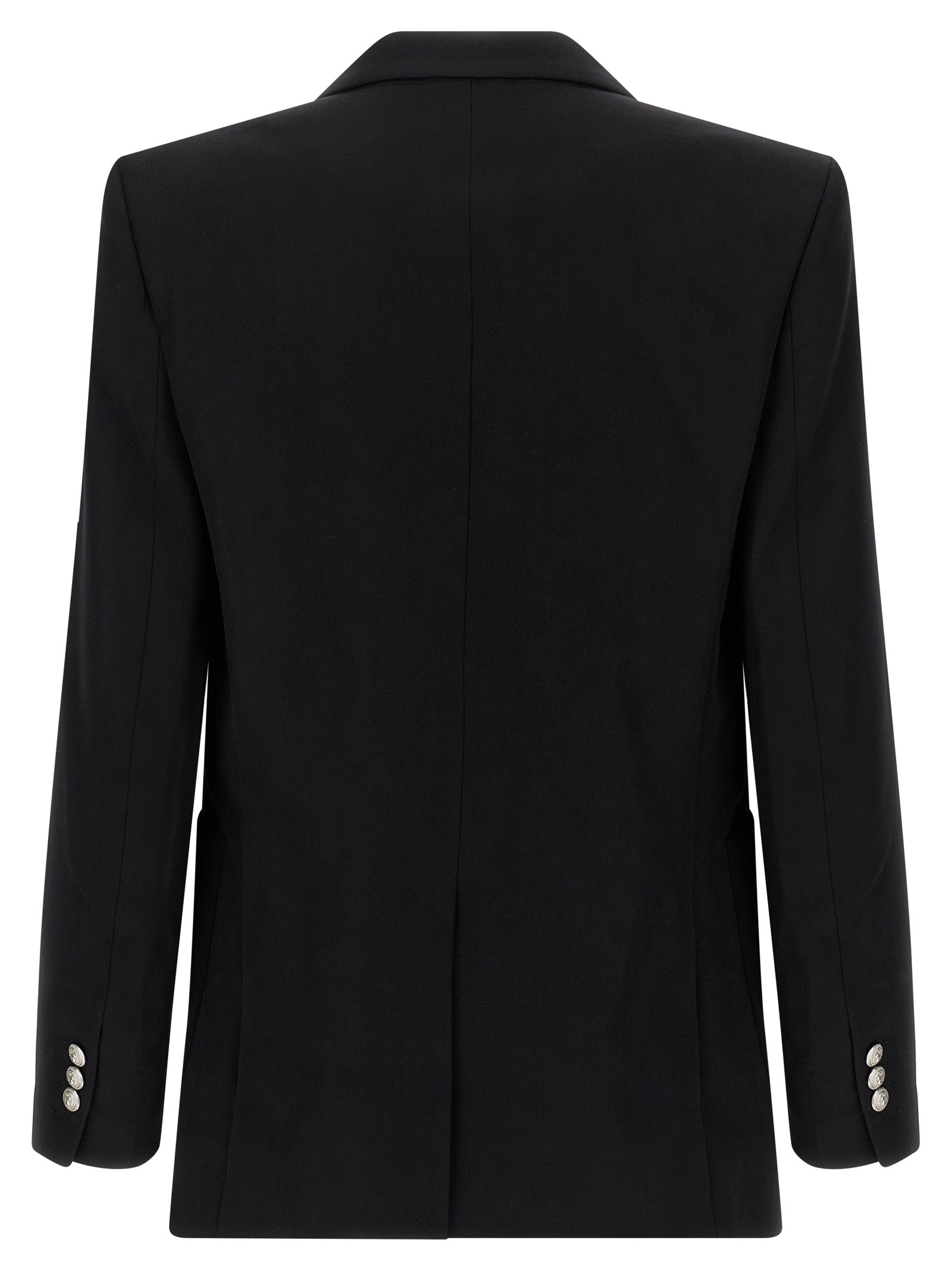 Balmain Black Virgin Wool Blazer - Timeless Luxury Tailoring