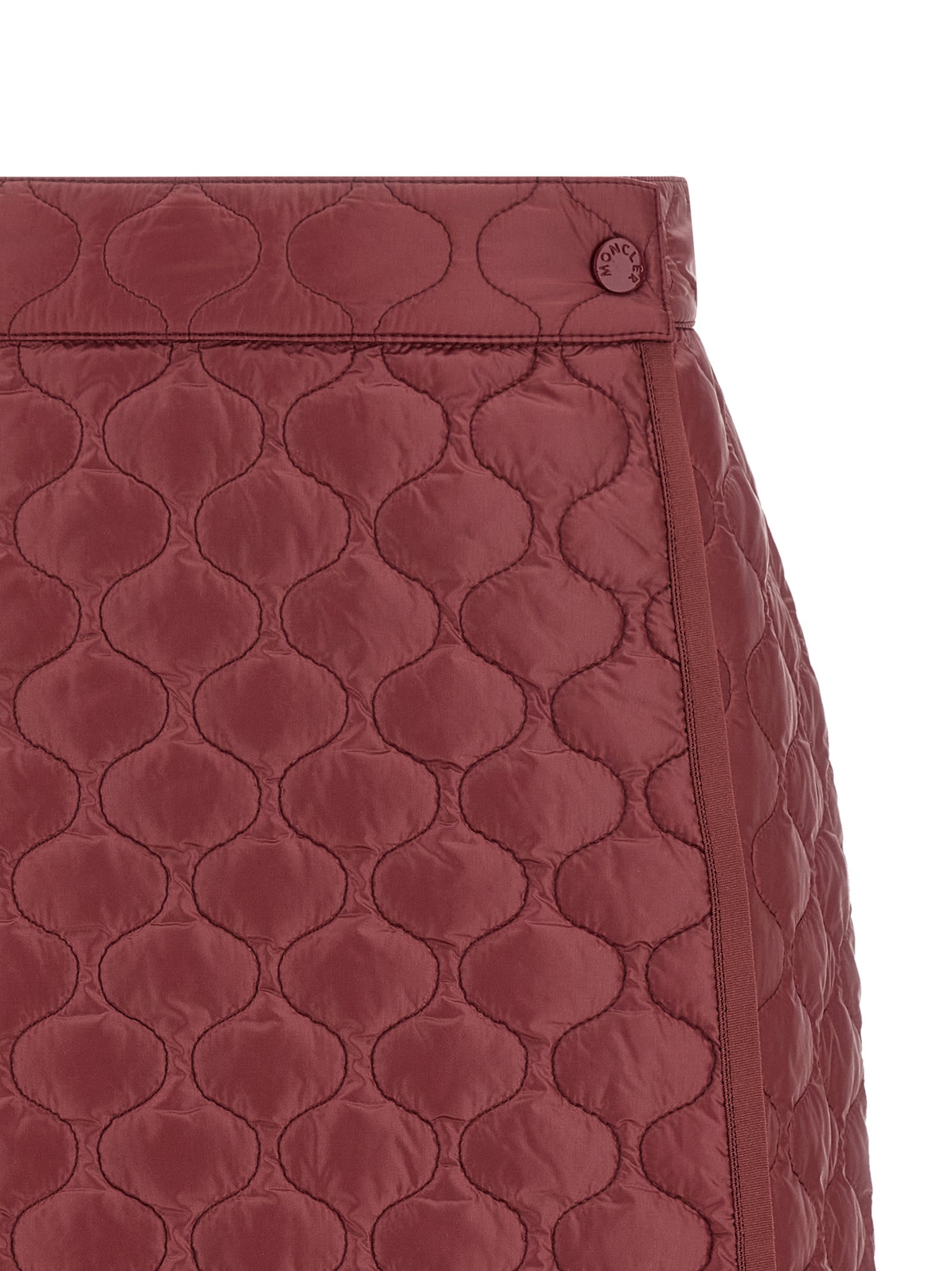 Moncler Bordeaux Long Skirt | Luxury Artisanal Fashion