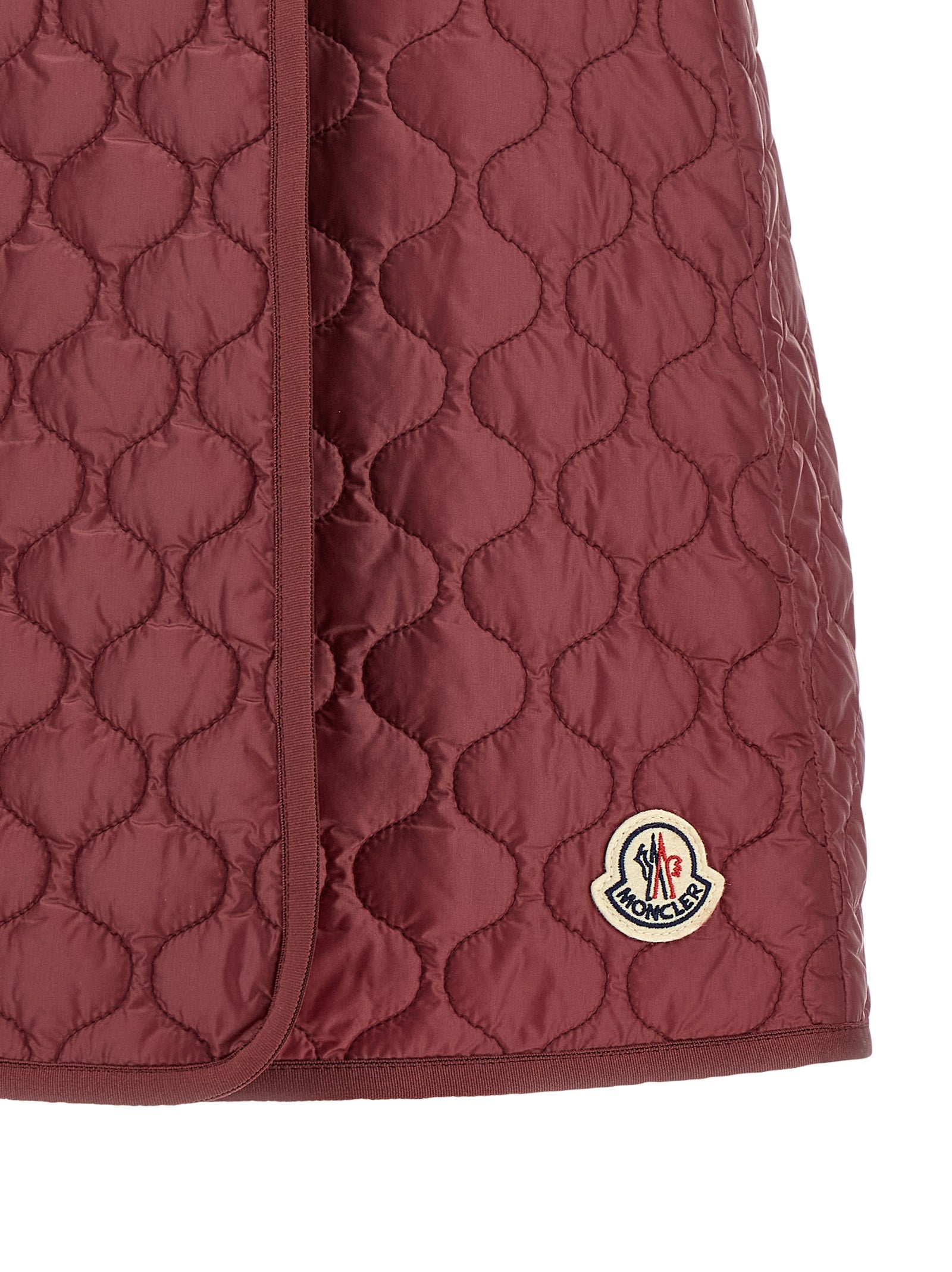 Moncler Bordeaux Long Skirt | Luxury Artisanal Fashion