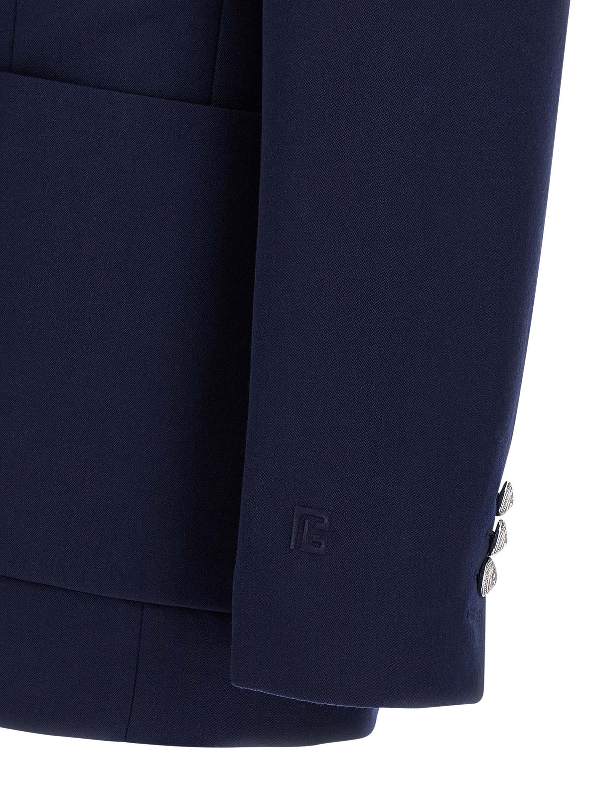 Balmain Blue Virgin Wool Blazer - Exquisite Luxury Couture