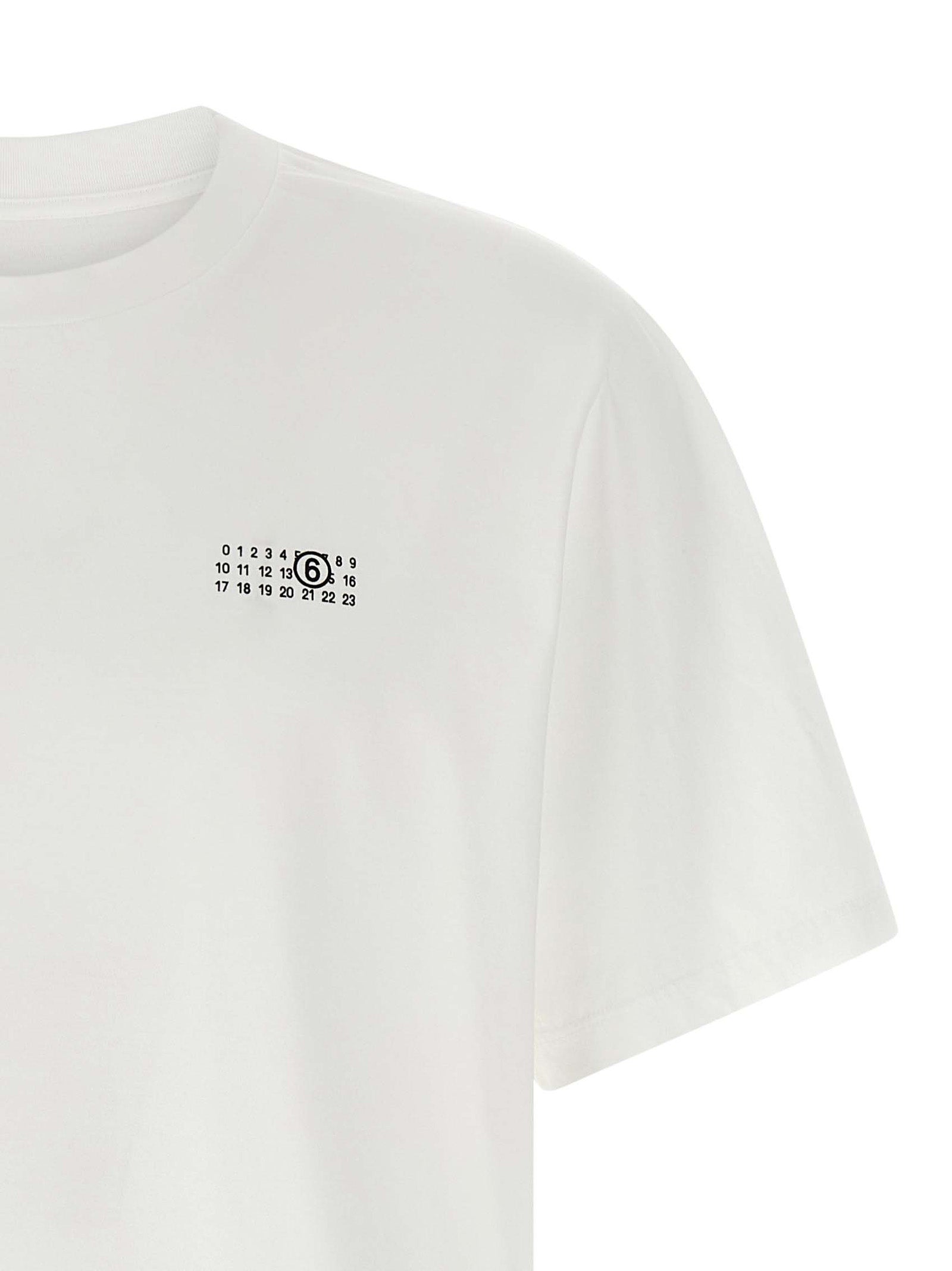 MM6 Maison Margiela Bicolor Cotton T-Shirt, Designer Couture
