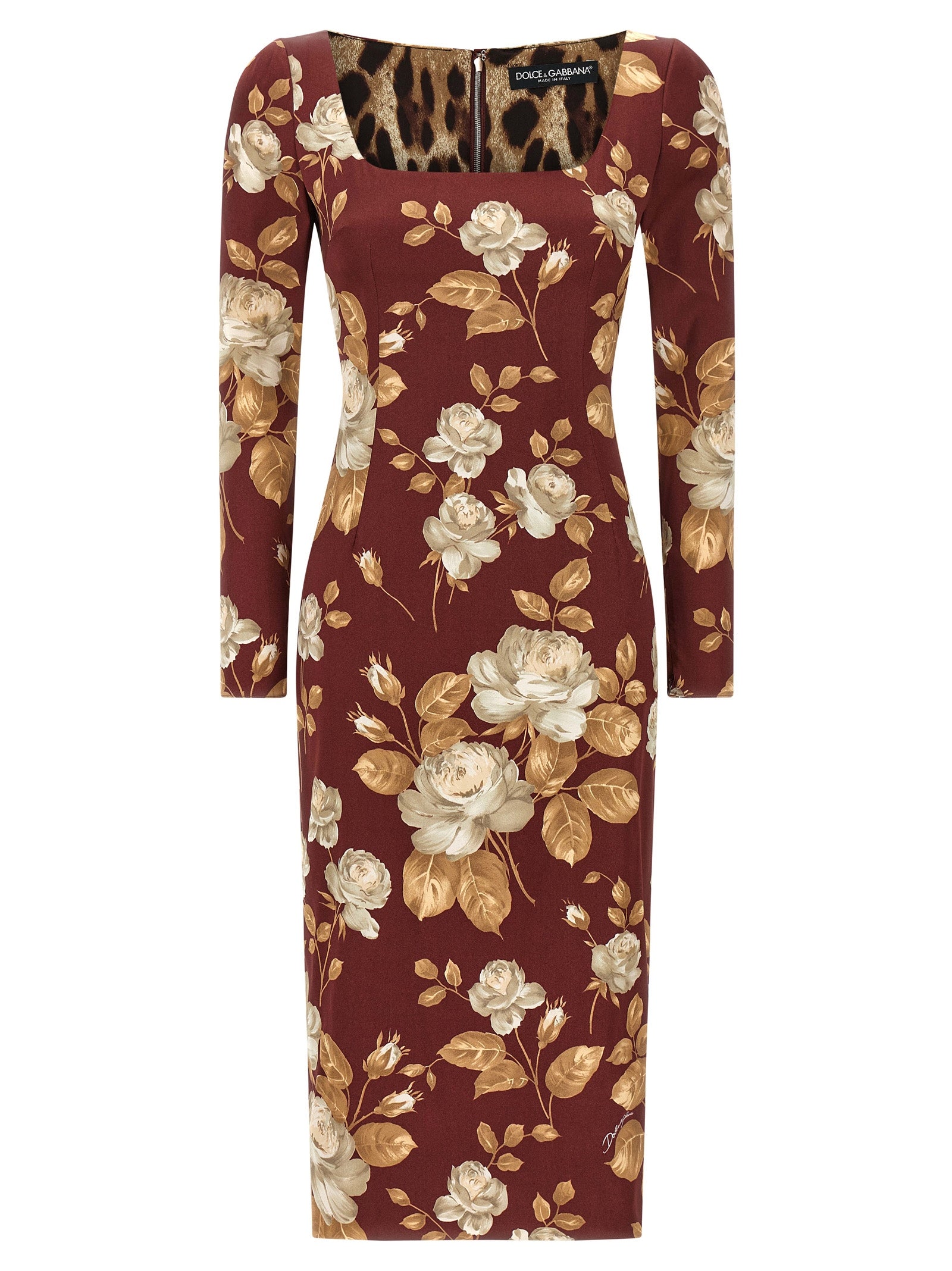 Dolce & Gabbana Multicolor Midi Dress - Exquisite Luxury Fashion
