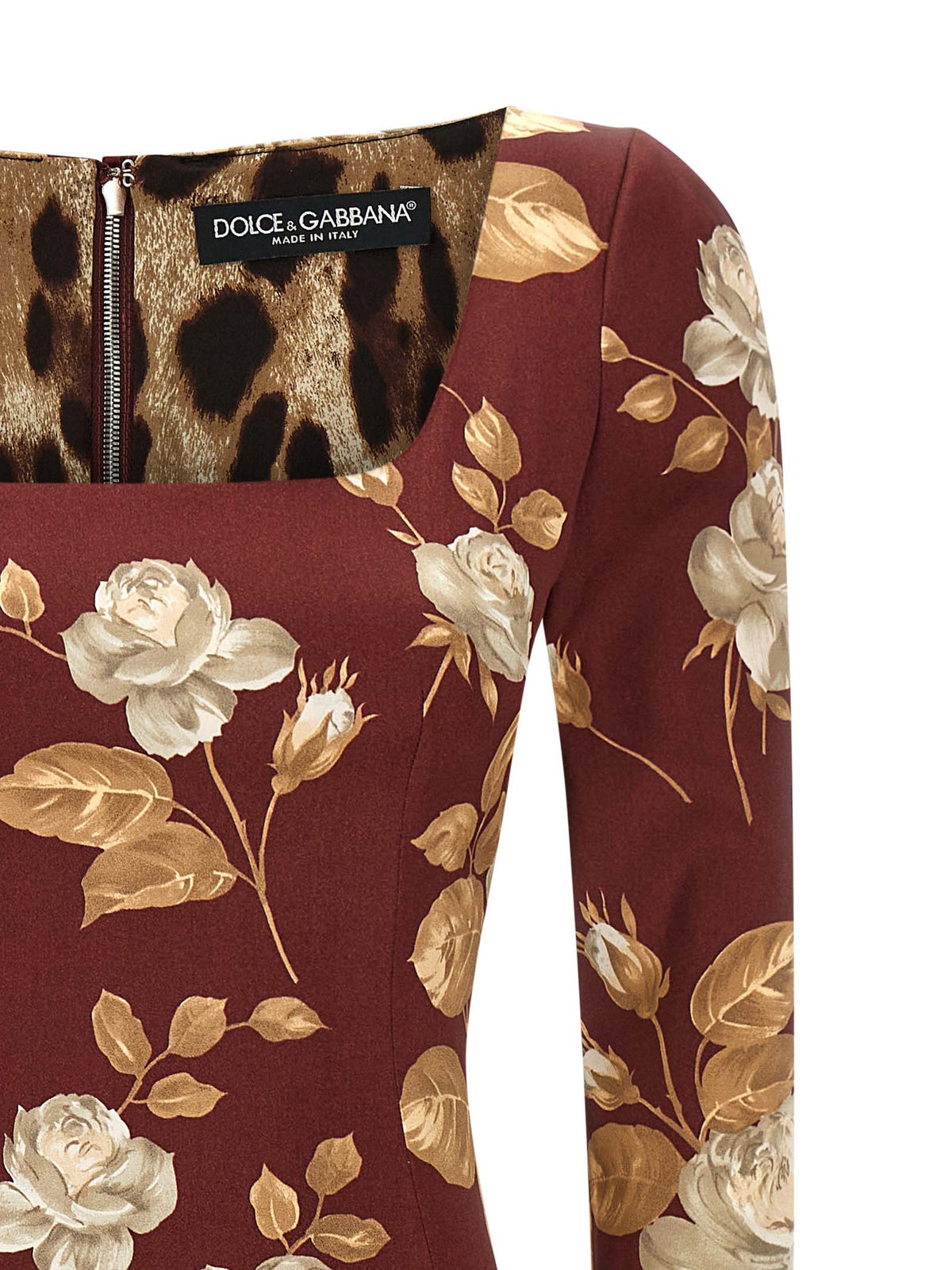 Dolce & Gabbana Multicolor Midi Dress - Exquisite Luxury Fashion