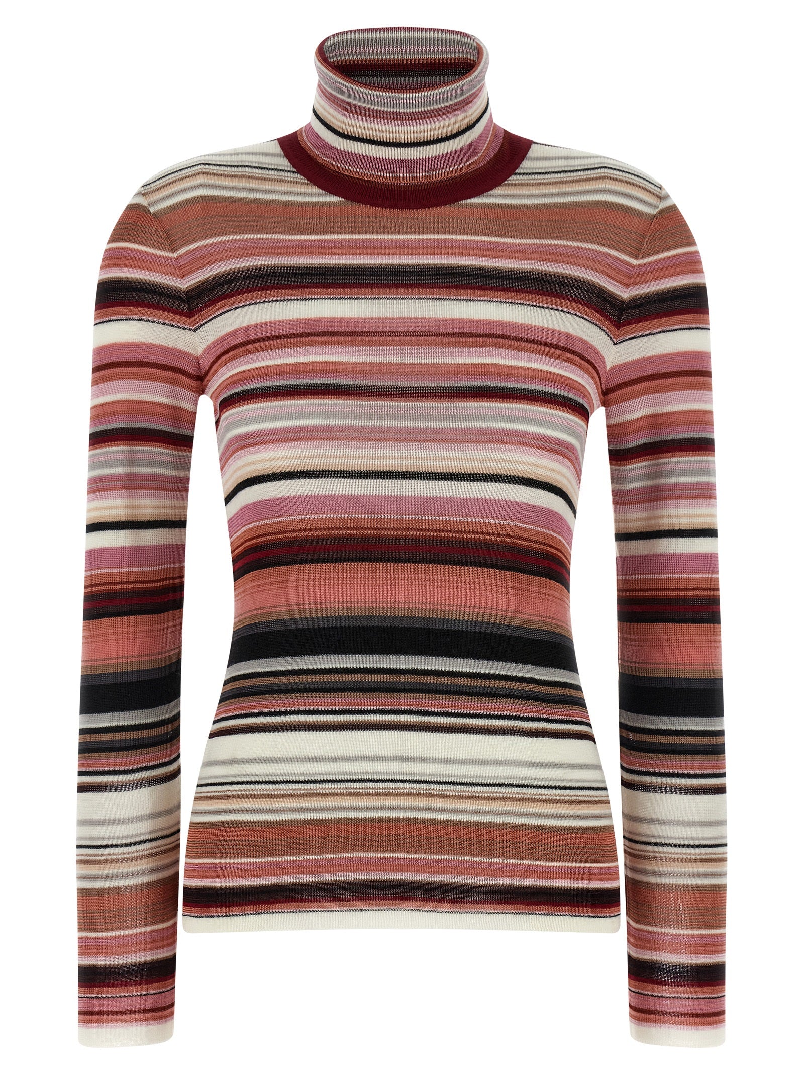 Indulge in the Missoni Multicolor Viscose Cardigan, a luxurious blend of viscose and wool, embodying elegance and sophistication for the discerning fashionista.