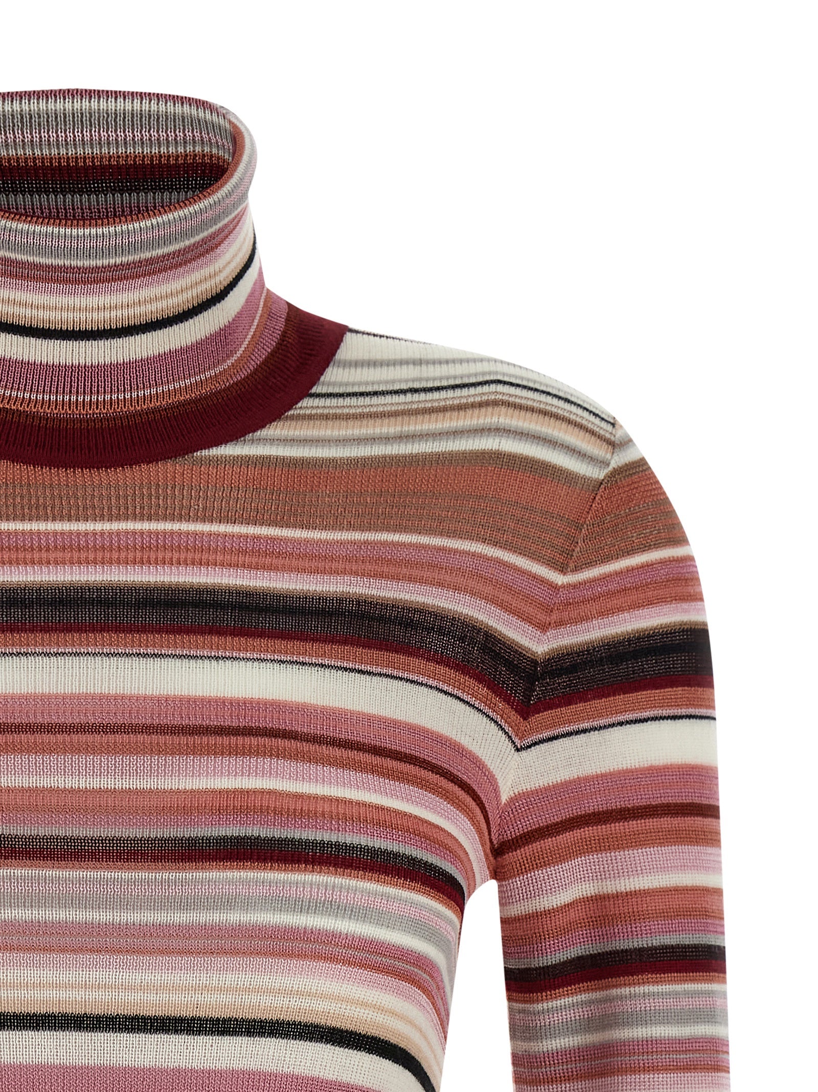 Discover the Missoni Multicolor Viscose Cardigan, a luxurious blend of viscose and wool, embodying timeless elegance and artisanal craftsmanship for the discerning individual.
